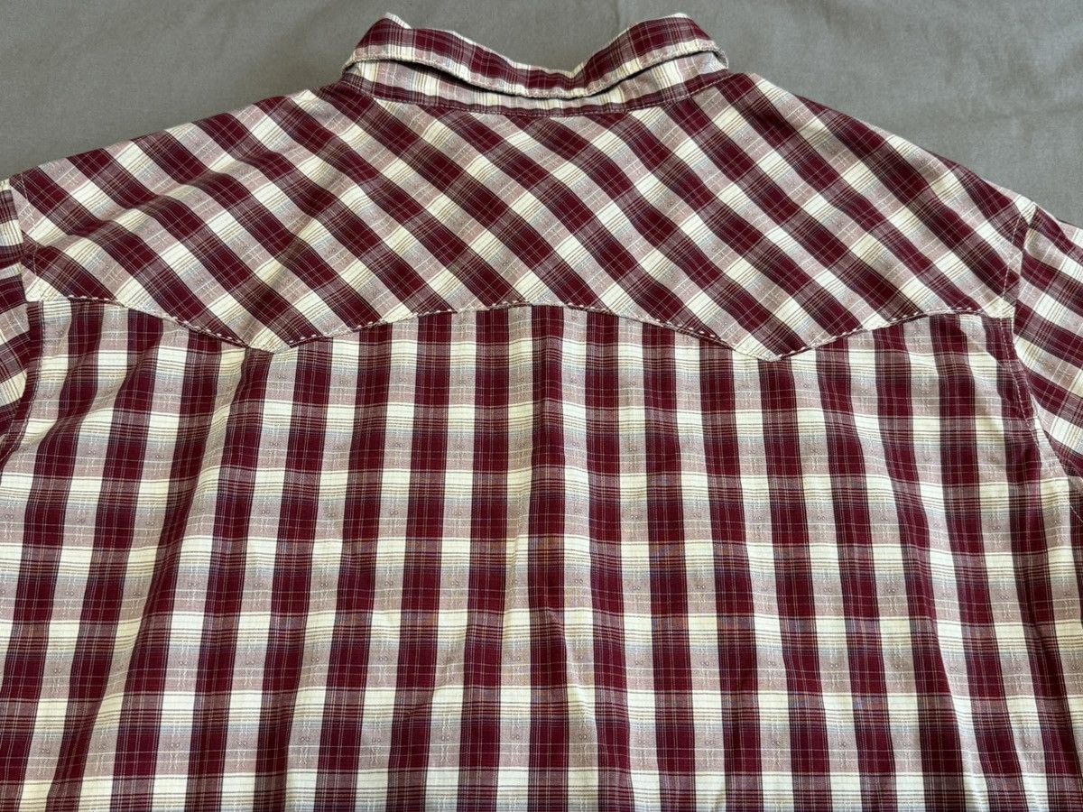 Wrangler Wrangler Western Shirt Plaid Pearl Snap Cowboy Short Sleeve Size US XXL / EU 58 / 5 - 7 Thumbnail