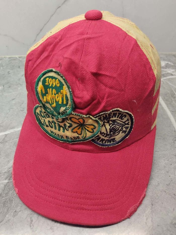 image of Vintage Wask Patches Distressed Style Trucker Hat Cap in Mix, Men's