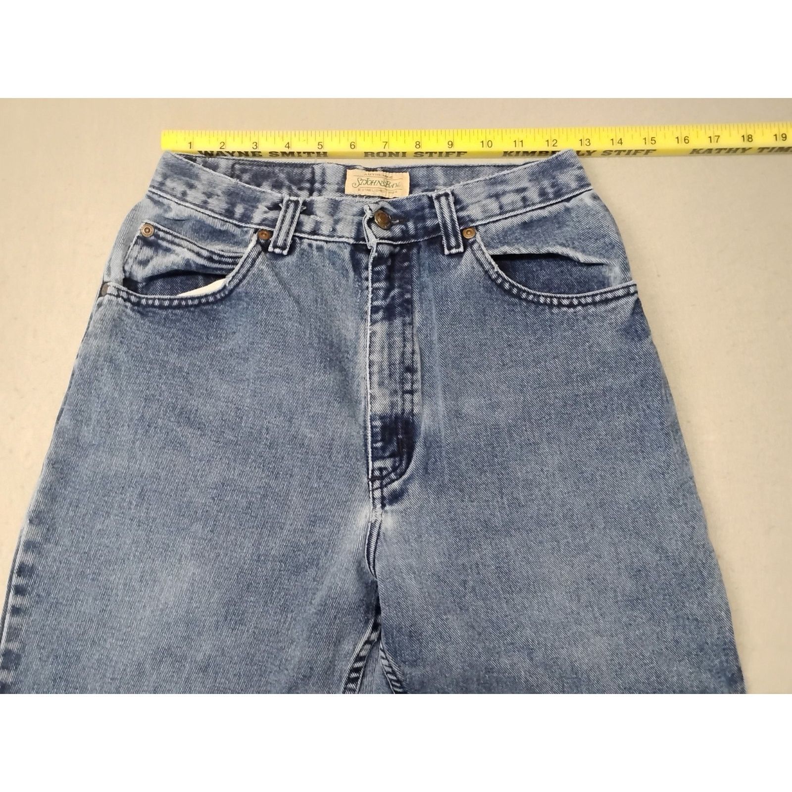 St. Johns Bay Saint Johns Bay (8) Womens Vintage Straight Blue Denim Jeans Size 30" / US 8 / IT 44 - 4 Thumbnail