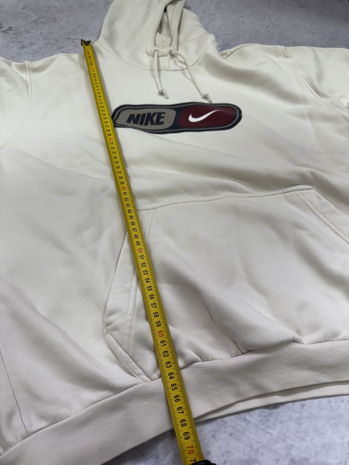 Nike × Vintage NIKE VINTAGE 00s y2k OVERSIZE BAGGY HOODIE CENTER LOGO Size US L / EU 52-54 / 3 - 10 Thumbnail
