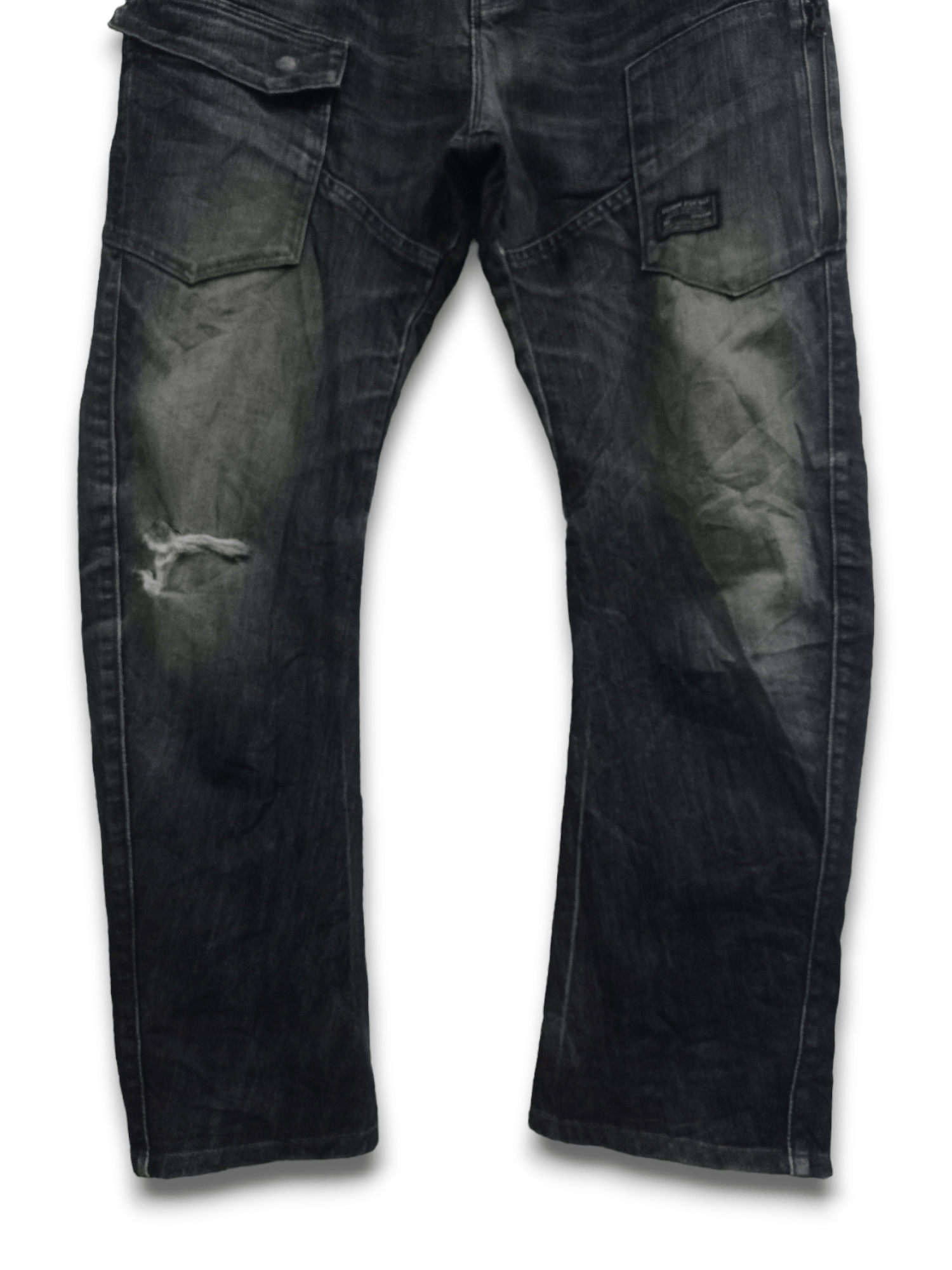 Edwin Vintage Edwin Blue Trip Mud Wash Cargo Loose Denim Size US 33 - 6 Thumbnail