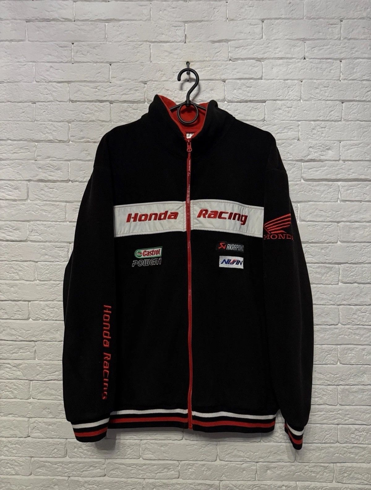 Honda Honda Racing HRC Motosport Fleece Zip Jacket Castrol Sz L Size US L / EU 52-54 / 3 - 1 Thumbnail