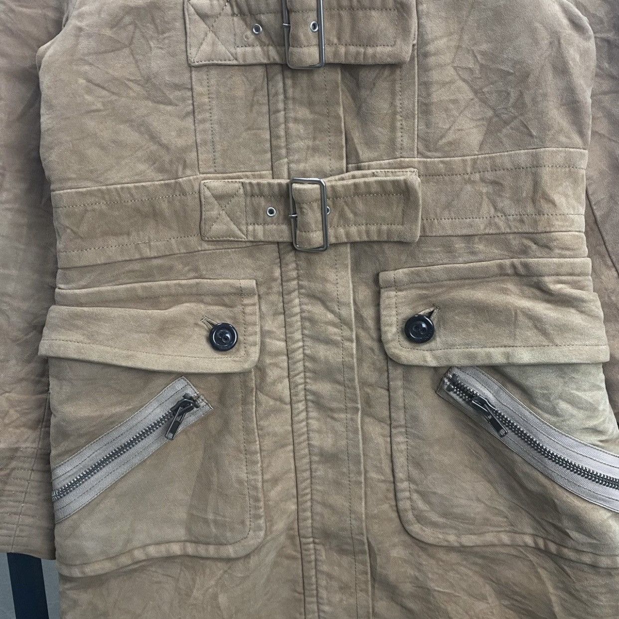 Marc by Marc Jacobs Archival Marc by Marc Jacobs Tan Utility Buckle Duffle Coat Size S / US 4 / IT 40 - 7 Thumbnail