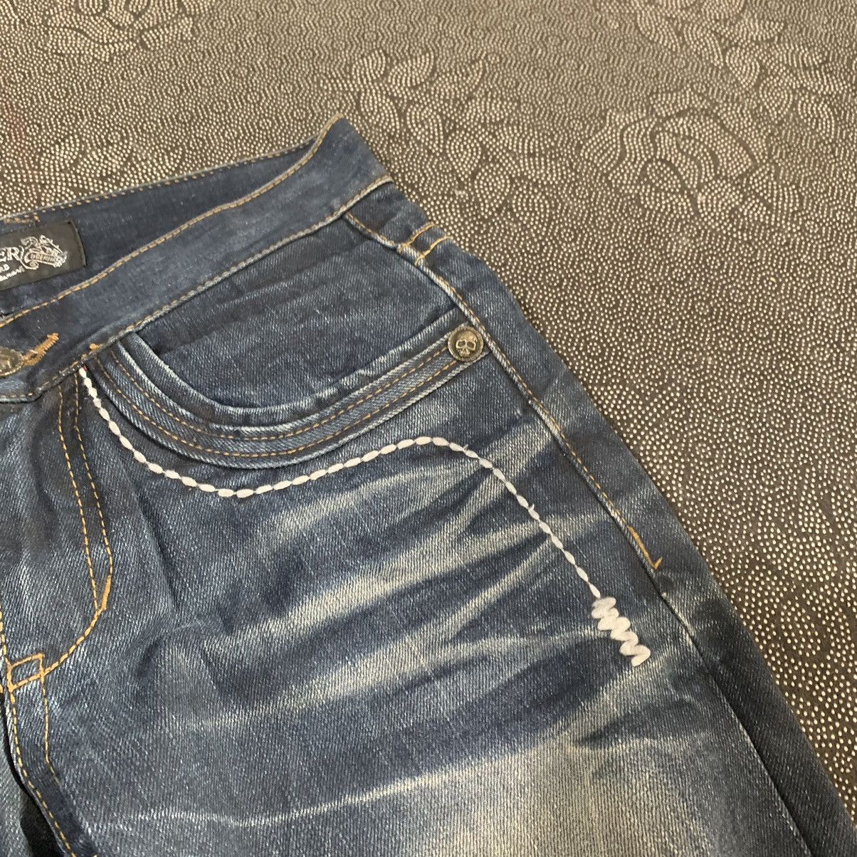 Ed Hardy Vintage Y2K Redpepper Eagle Thunder Embroidered Jeans Pants Size US 28 / EU 44 - 11 Thumbnail