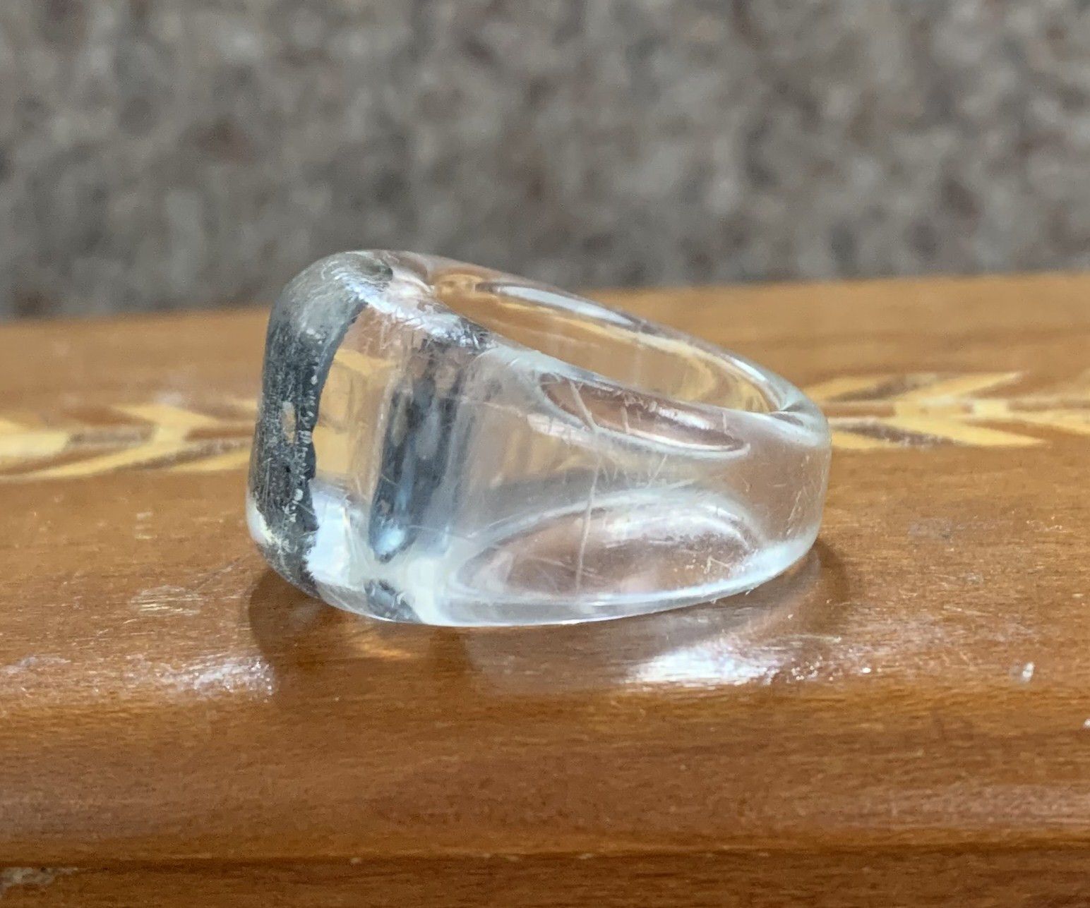 Number (N)ine SS05 Nightcrawler Acrylic Silver Skull Ring Size ONE SIZE - 5 Thumbnail