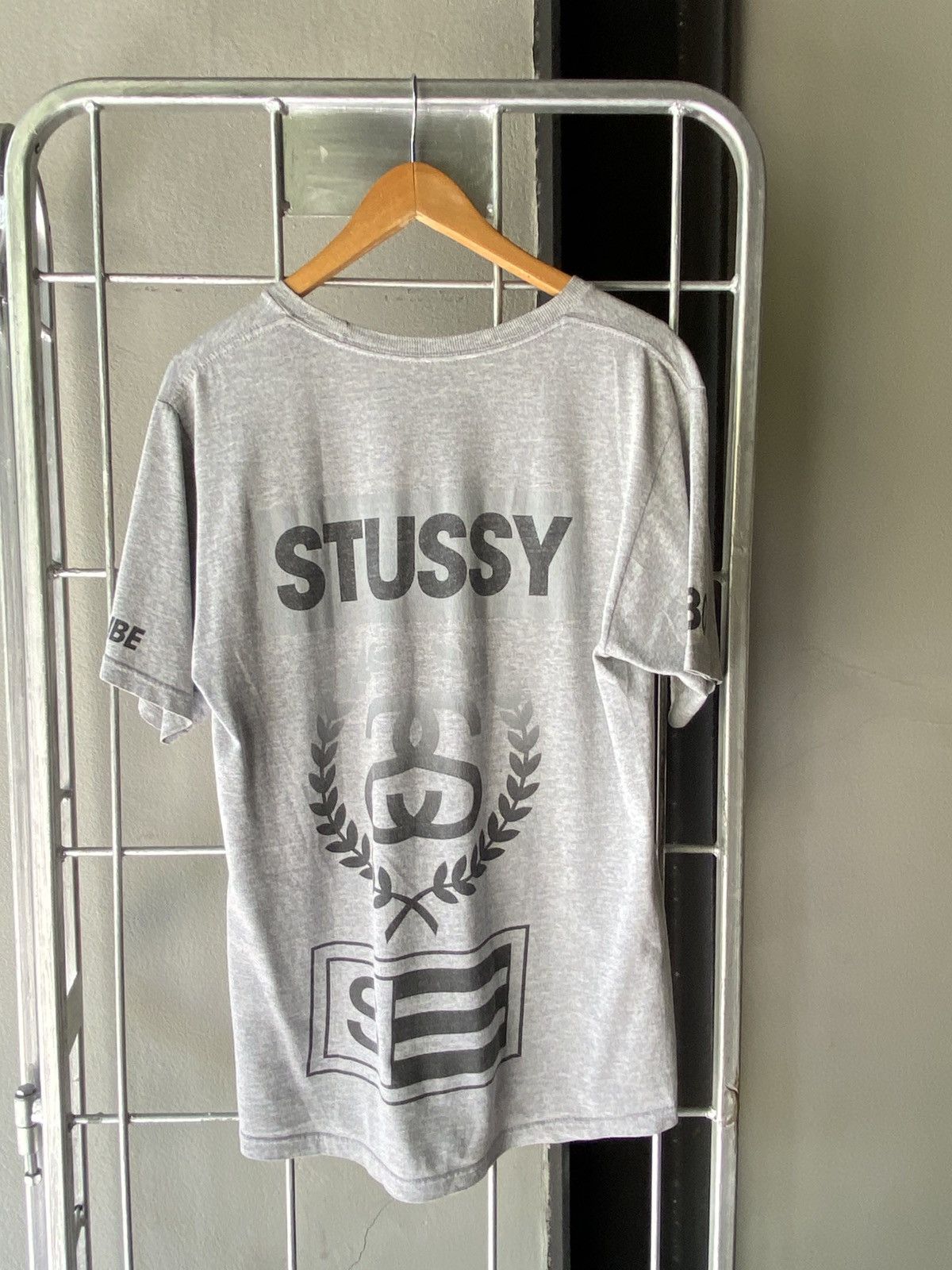 Stussy Stussy Gray Crew Neck Short Sleeve T-Shirt Size US L / EU 52-54 / 3 - 2 Thumbnail