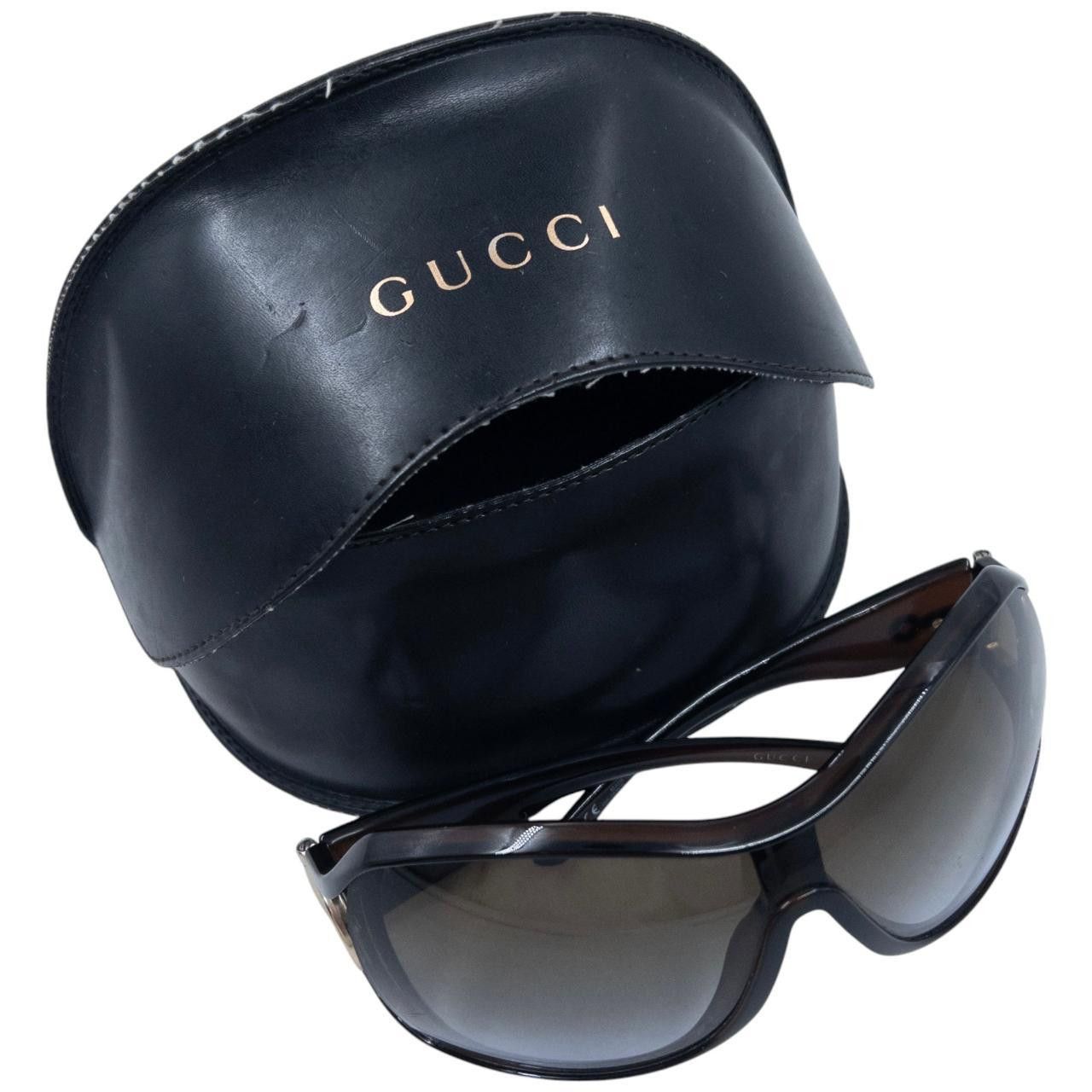Gucci Vintage Gucci Horse Bite Oversized Sunglasses Size ONE SIZE - 8 Thumbnail
