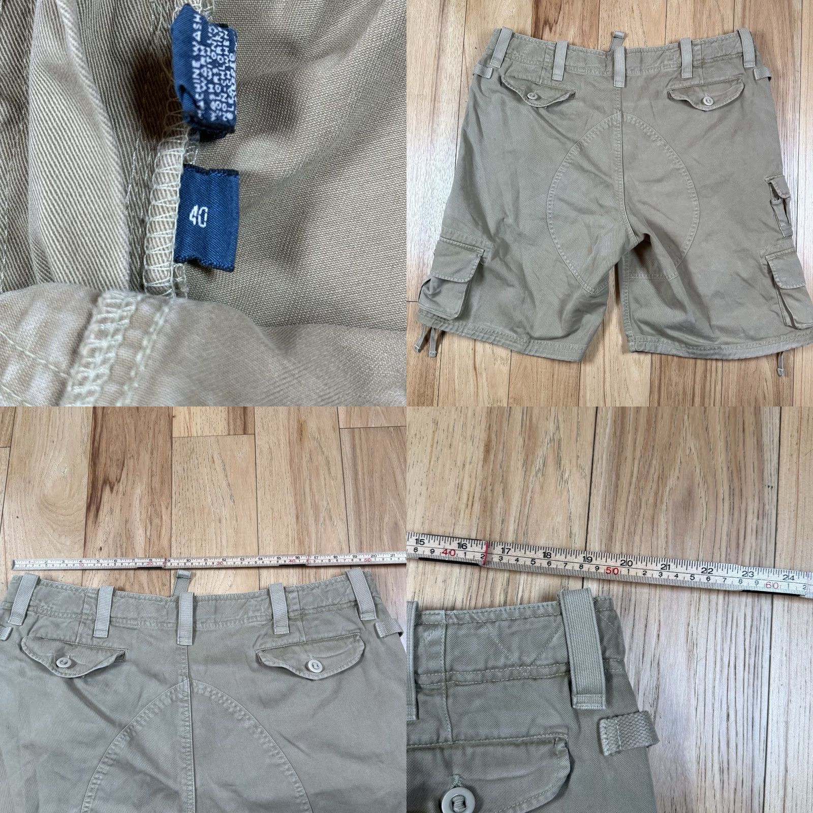 Polo Ralph Lauren VINTAGE Polo Ralph Lauren Cargo Paratrooper Shorts Mens 38 Brown White Flight Military Cargo Shorts Mens 38 Brown White Size US M / EU 48-50 / 2 - 8 Thumbnail