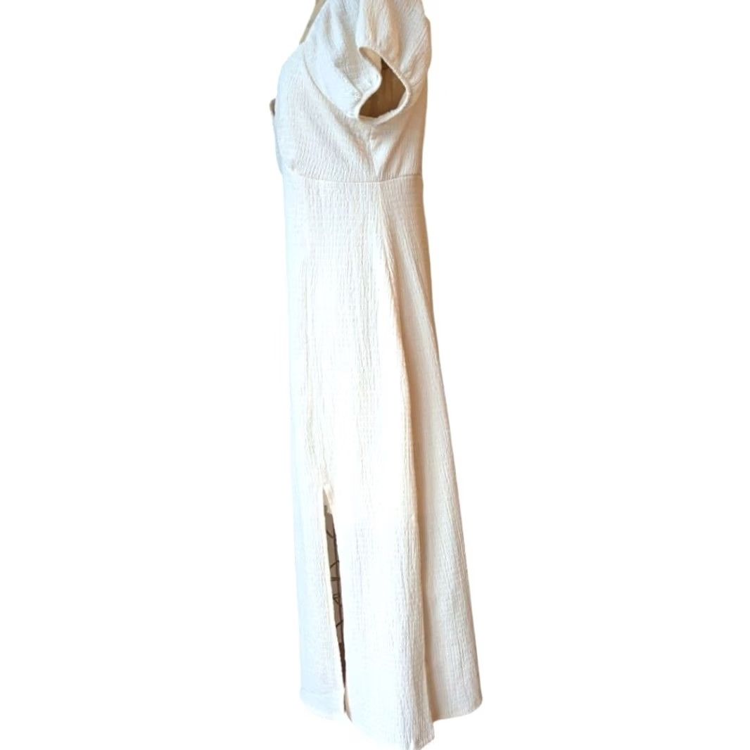 Almost Famous Almost Famous Cream Midi Dress Shirt? Actually no. Size 36" / US 14 / IT 50 - 3 Thumbnail