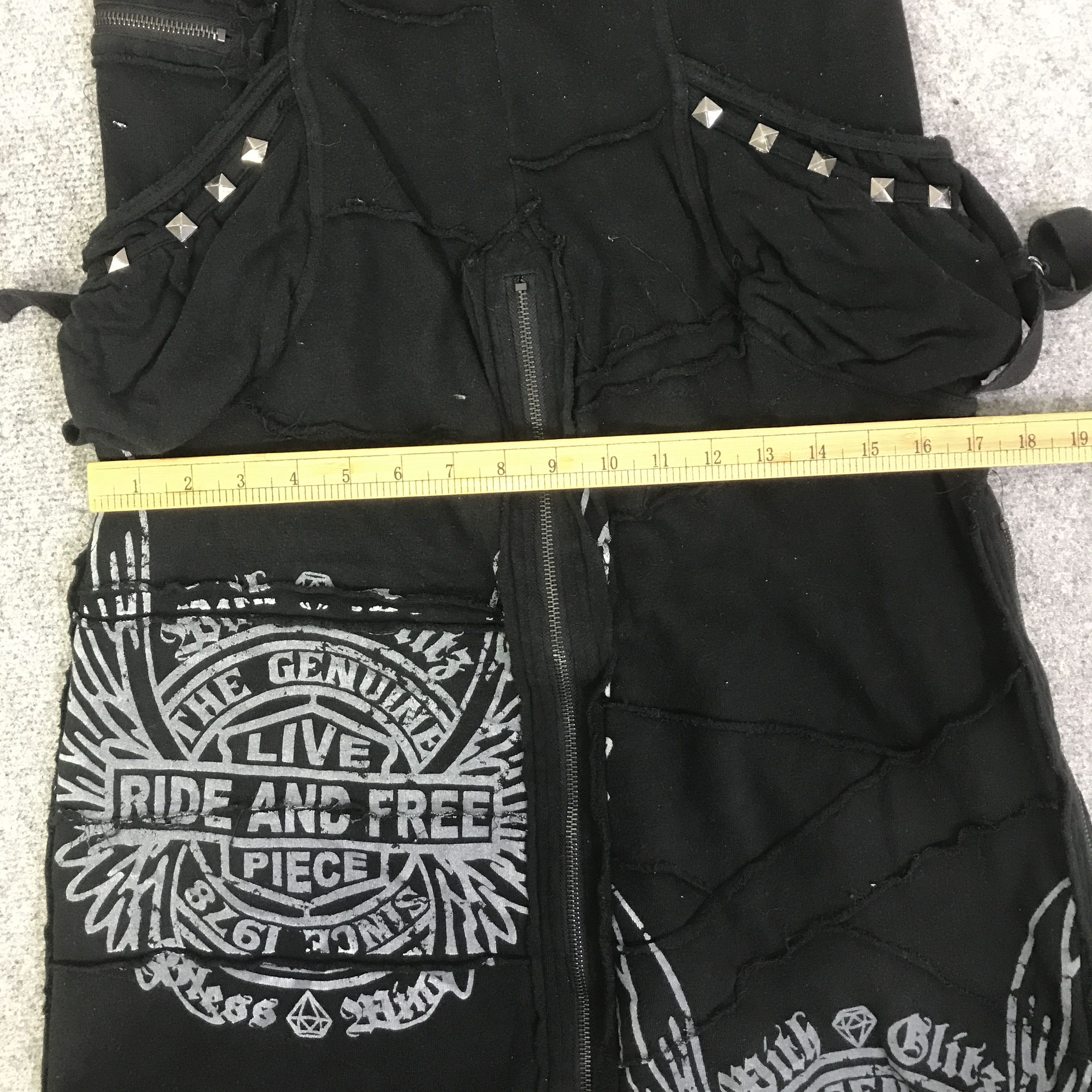 Japanese Brand PUNK SKIRT BLACK JAPANESE BRAND MEXI SKIRT K130B6 Size 28" / US 6 / IT 42 - 9 Thumbnail