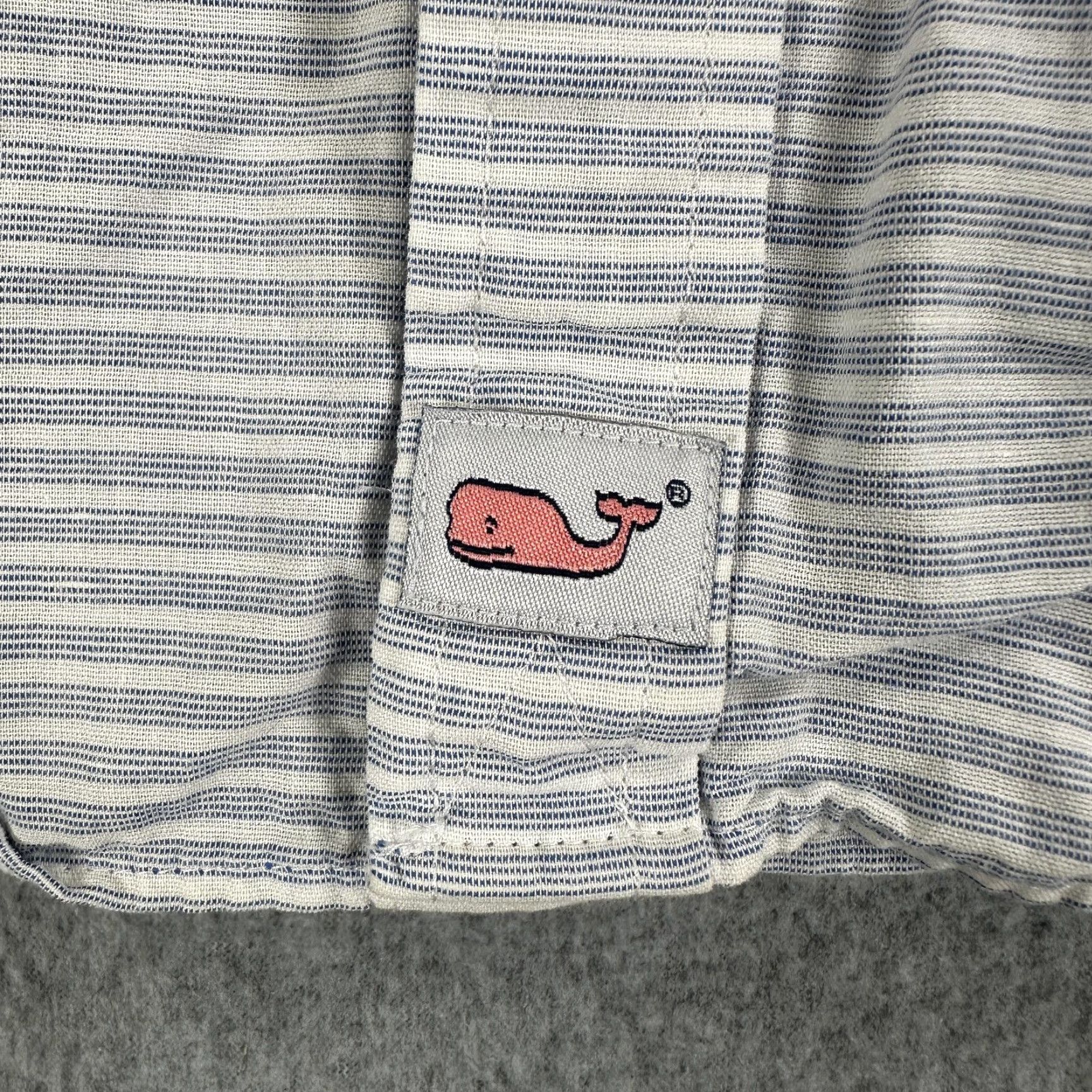 Vineyard Vines Vineyard Vines Slim Fit Cooper Shirt Mens L Blue Striped Button Up Stretch I Cotton Linen Spandex Size US L / EU 52-54 / 3 - 4 Thumbnail