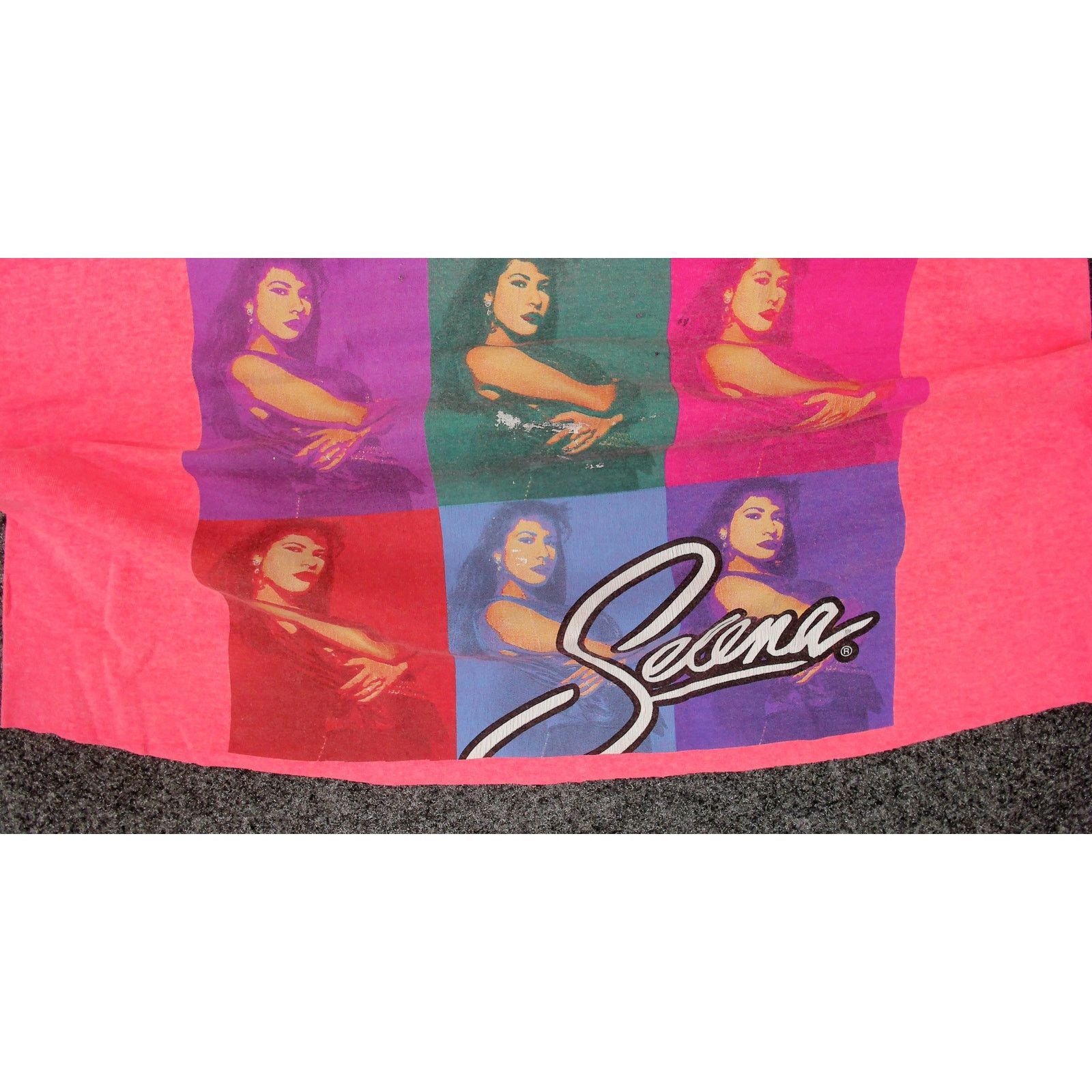 Other Custom Cut Selena Pop Art Neon Pink Boxy Muscle Tee Size L / US 10 / IT 46 - 7 Thumbnail
