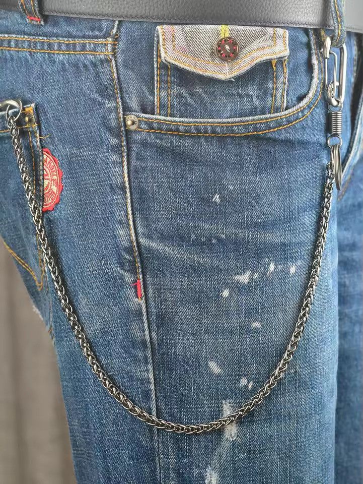 Jewelry Gothic Chunky Gunmetal Trousers Jeans Wallet Chain Size ONE SIZE - 5 Thumbnail