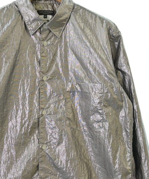 Comme des Garcons Homme Plus Shirt Button Up Long Sleeve Nylon Chest Pocket Silver Size US M / EU 48-50 / 2 - 4 Thumbnail