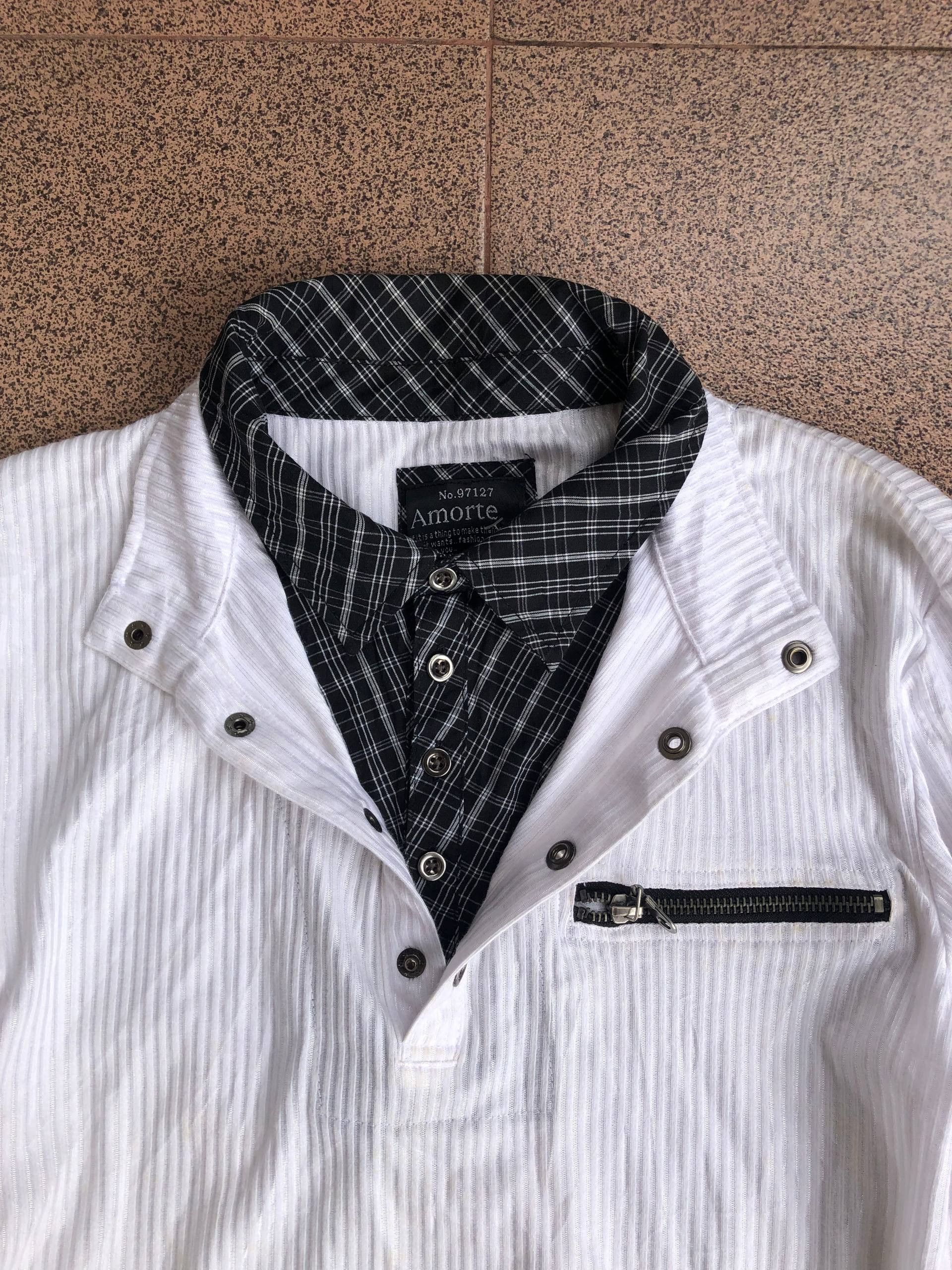 If Six Was Nine 2000s Double Layer Collar Zipper Amorte Vkei Style Size US L / EU 52-54 / 3 - 3 Thumbnail