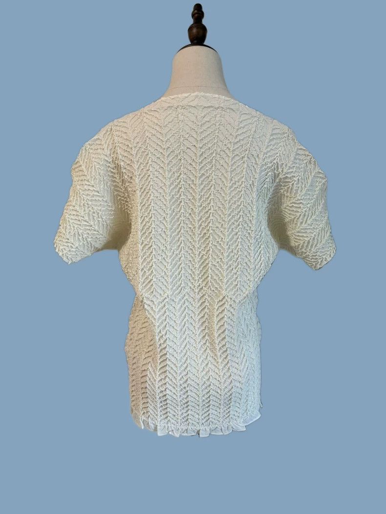Issey Miyake Issey Miyake size:2 White mainline braided pleated short-s Size XS / US 0-2 / IT 36-38 - 3 Thumbnail
