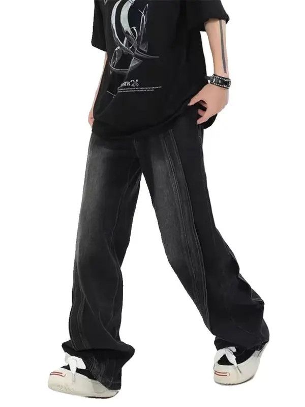 VIBE Black High Street Vintage Loose Jeans Size US 34 / EU 50 - 3 Thumbnail