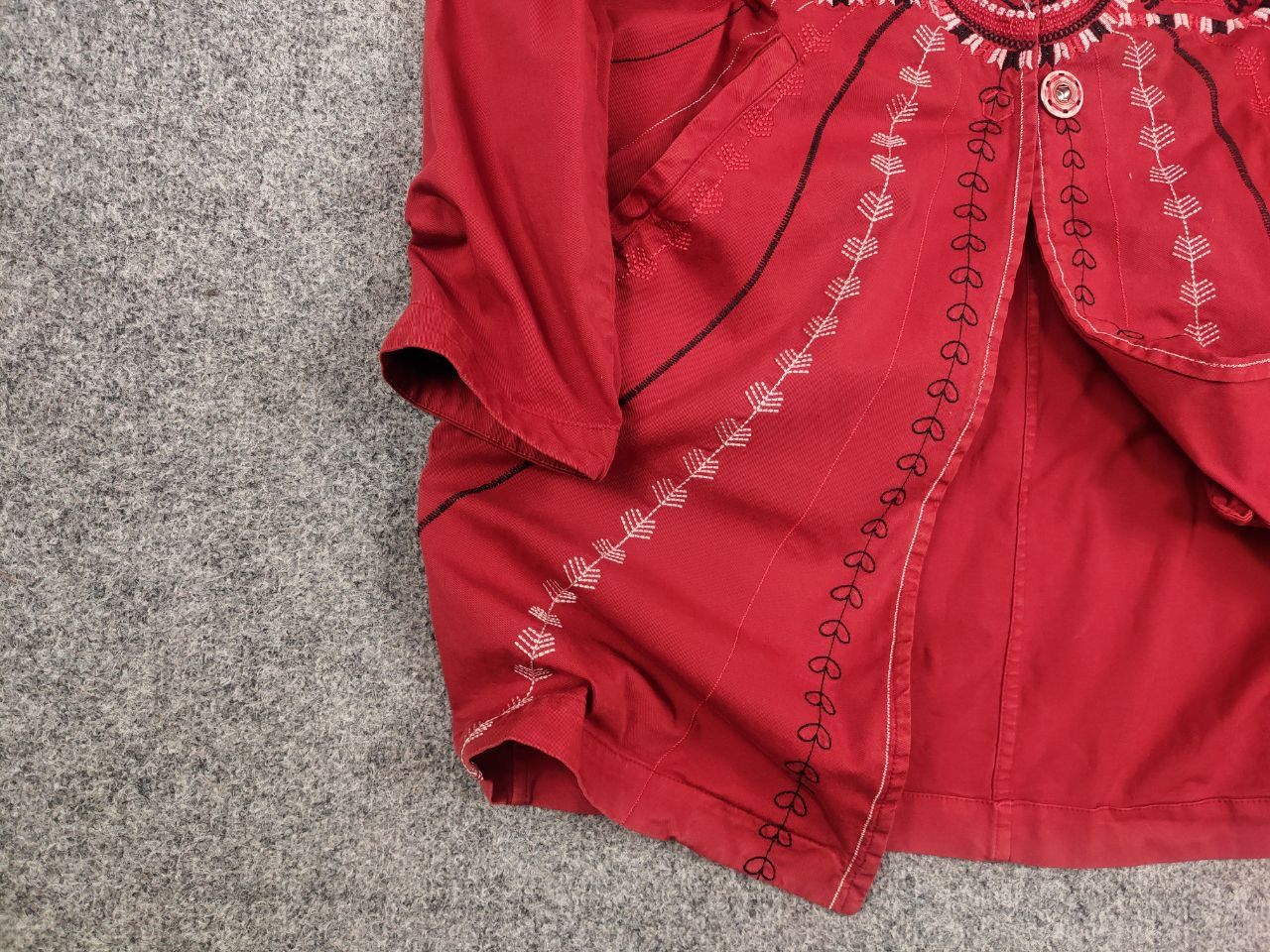 Bazar 14 Bazar Deluxe Design embroidered logo Red Light Long Jacket Size M / US 6-8 / IT 42-44 - 6 Thumbnail