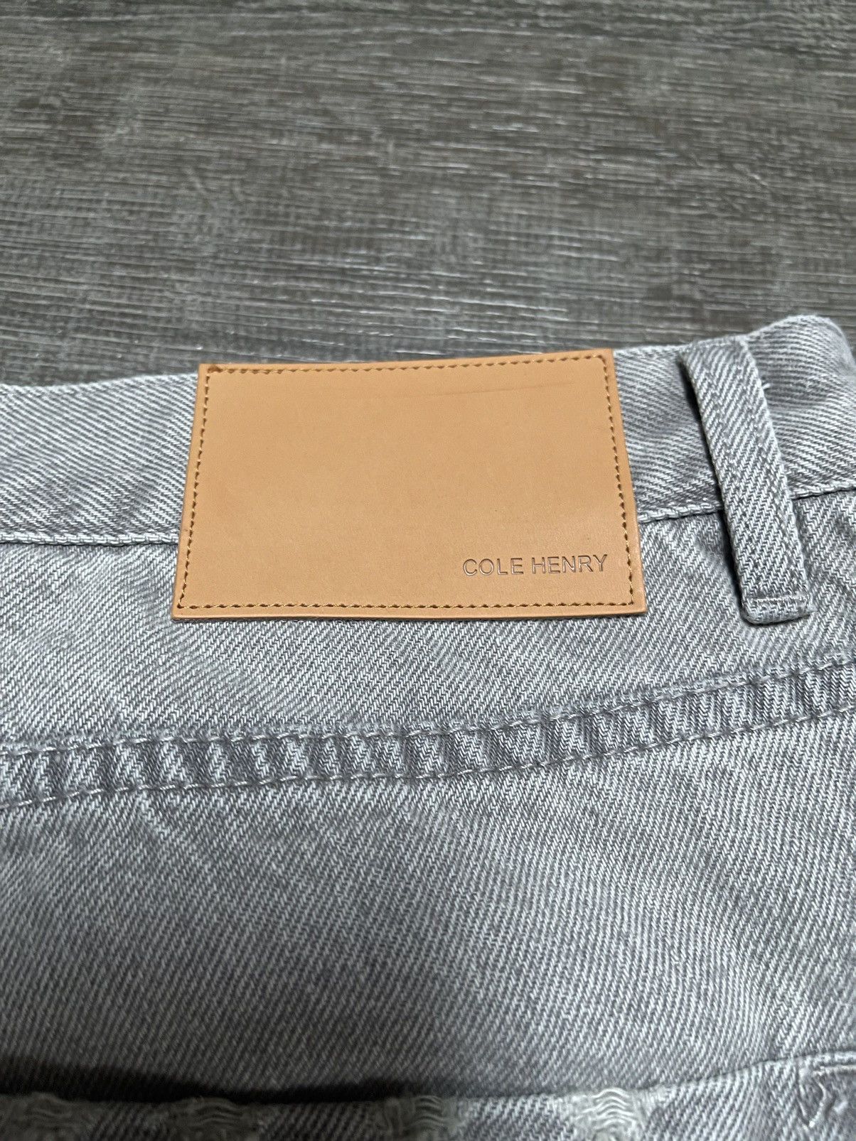 Cole Henry × basketcase gallery Cole Henry Washed Denim Jeans Light Grey Baggy V1 Size US 35 - 5 Thumbnail