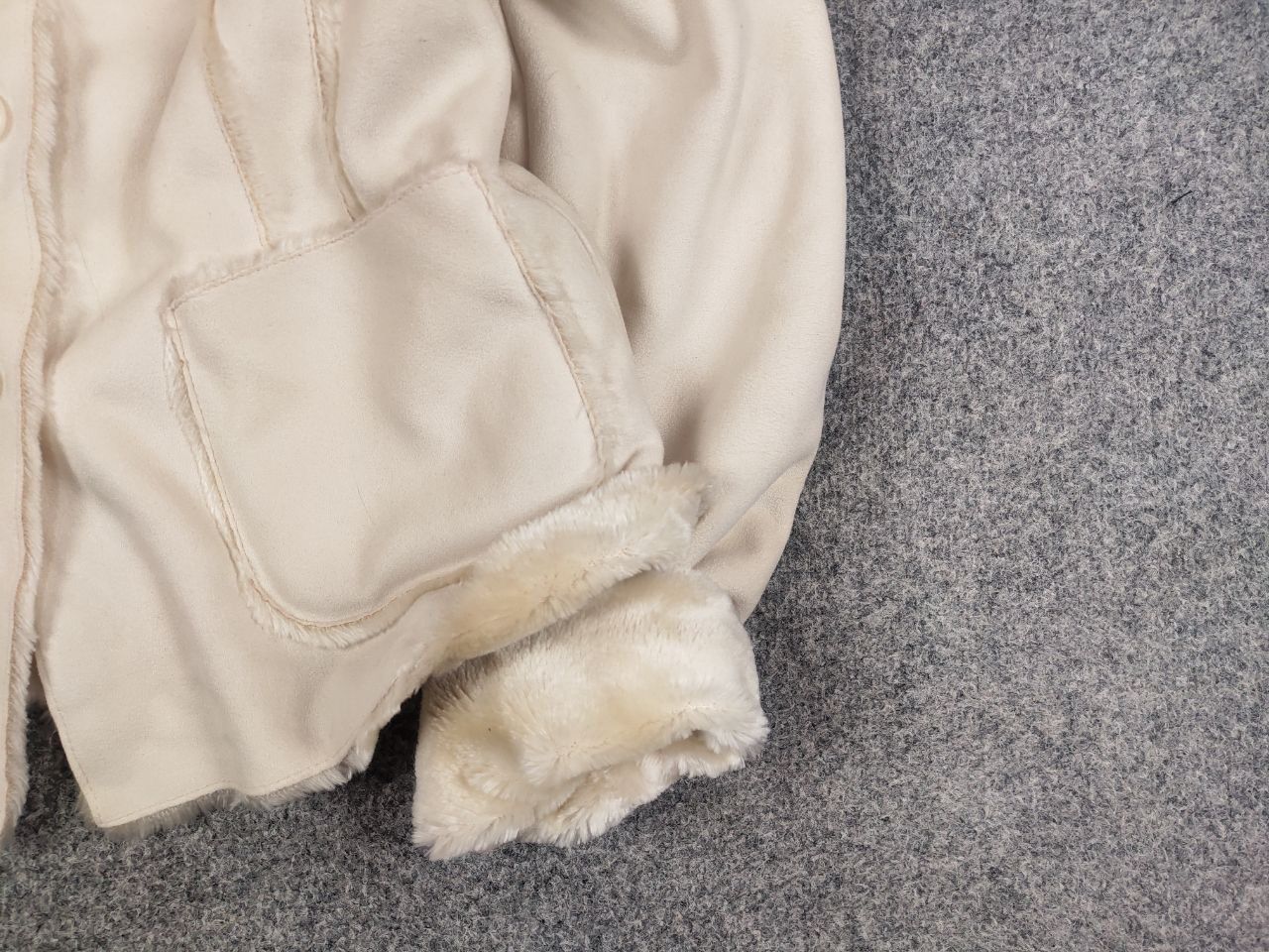 If Six Was Nine VTG Avant Garde If Six Was Nine Style Fur Beige Jacket Size S / US 4 / IT 40 - 6 Thumbnail