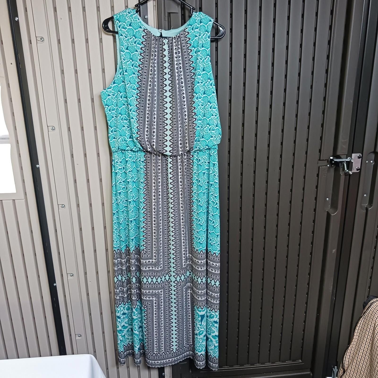 Other London Style Collection #153031 Women 16 Green & Black Dress Size XXL / US 16-18 / IT 52-54 - 9 Thumbnail