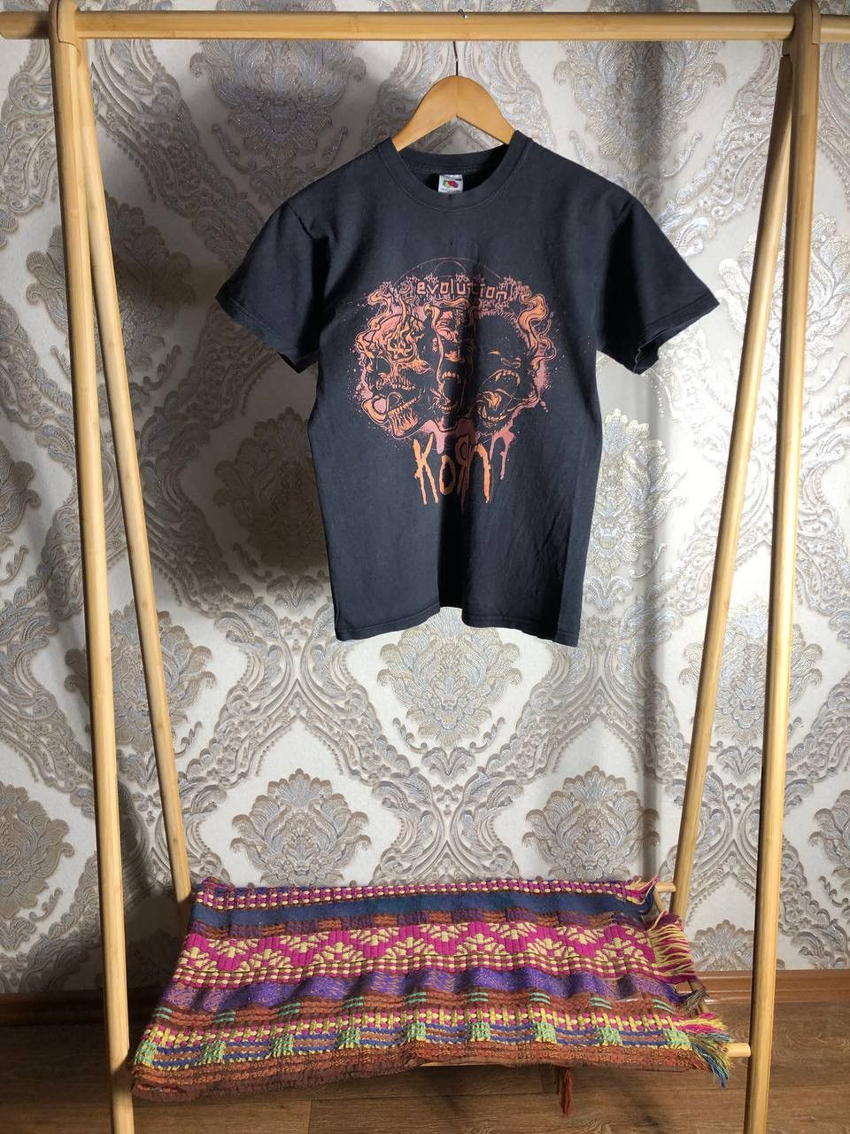 Band Tees × Vintage VERY RARE KORN BIG LOGO ROCK TOUR T-SHIRT DOUBLE PRINTED 90s Size US S / EU 44-46 / 1 - 1 Thumbnail