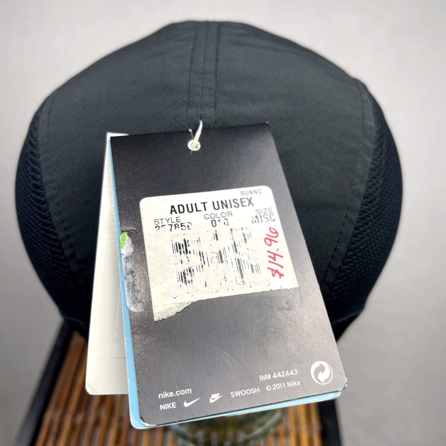 Nike Nike Daybreak Hat Cap Mens Adjustable Black 5 Panel Dri Fit Running Jogging Cap Size ONE SIZE - 7 Thumbnail