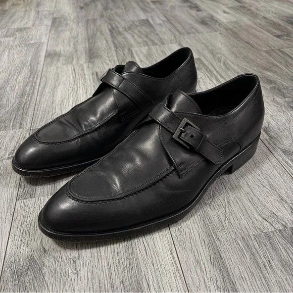 Giorgio Armani Giorgio Armani Classic Leather Buckle Strap Shoes Size US 10.5 / EU 43-44 - 4 Thumbnail