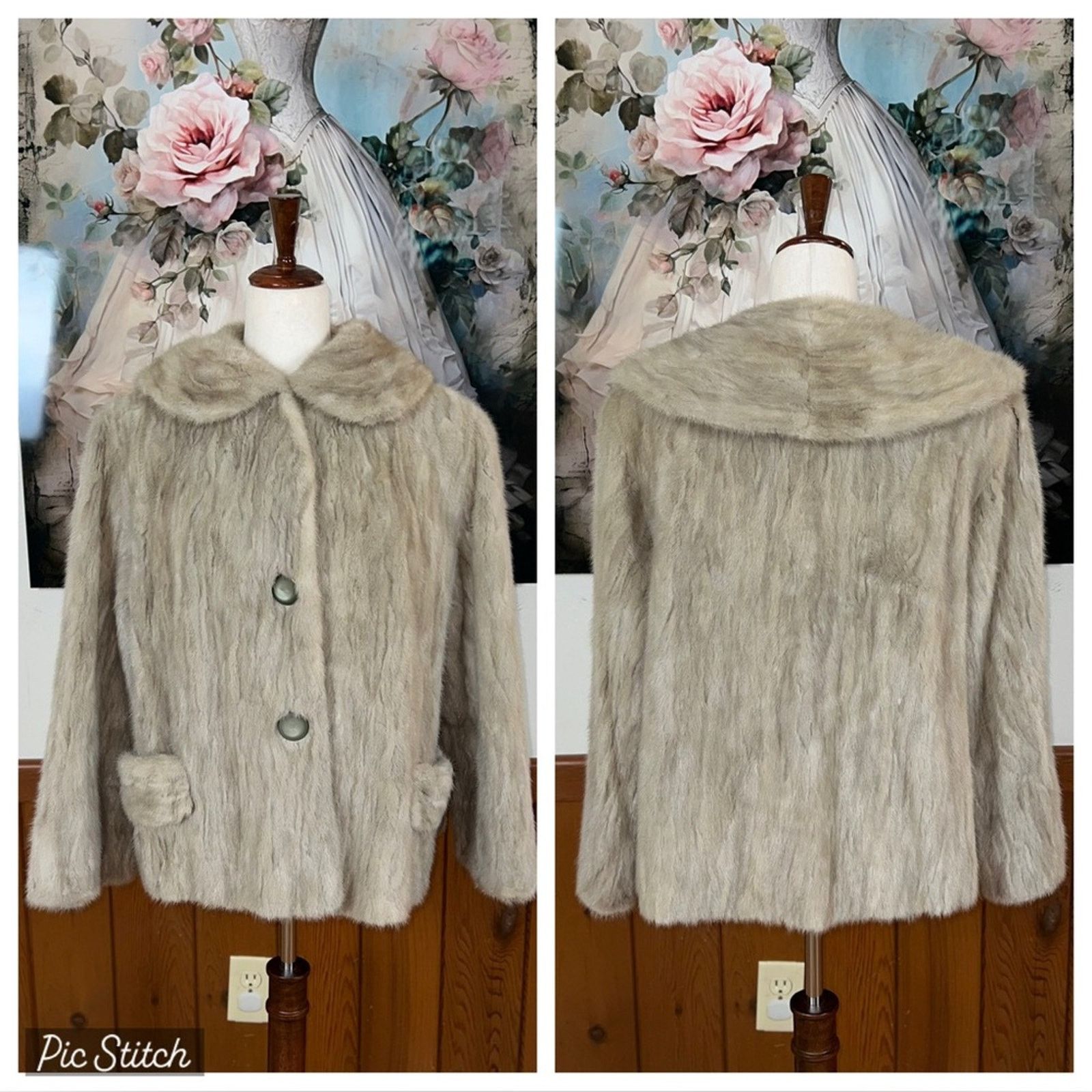 Vintage Stunning Vintage 1960s A.J. Ugent Azurene Mink Fur Coat! Size M / US 6-8 / IT 42-44 - 1 Thumbnail