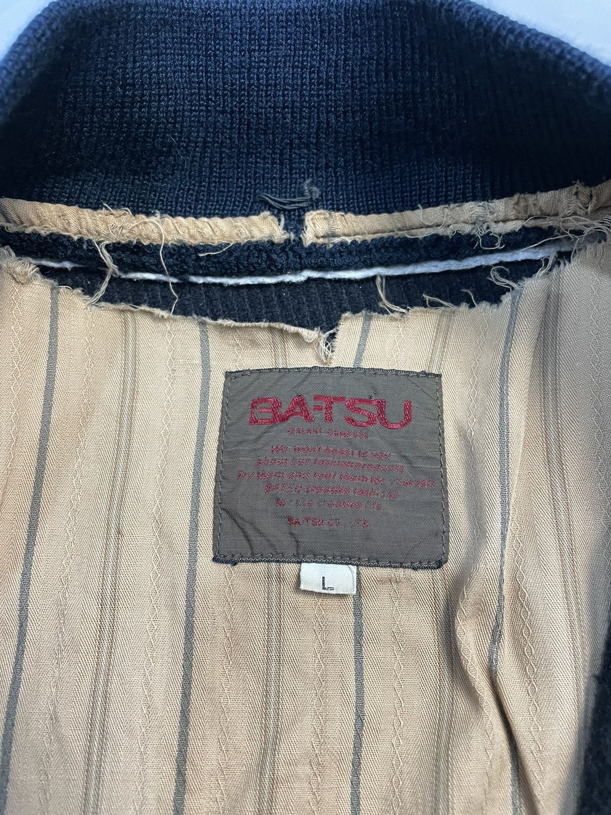 Japanese Brand Vintage Ba-Tsu Studio Varsity Jacket Size US L / EU 52-54 / 3 - 5 Thumbnail