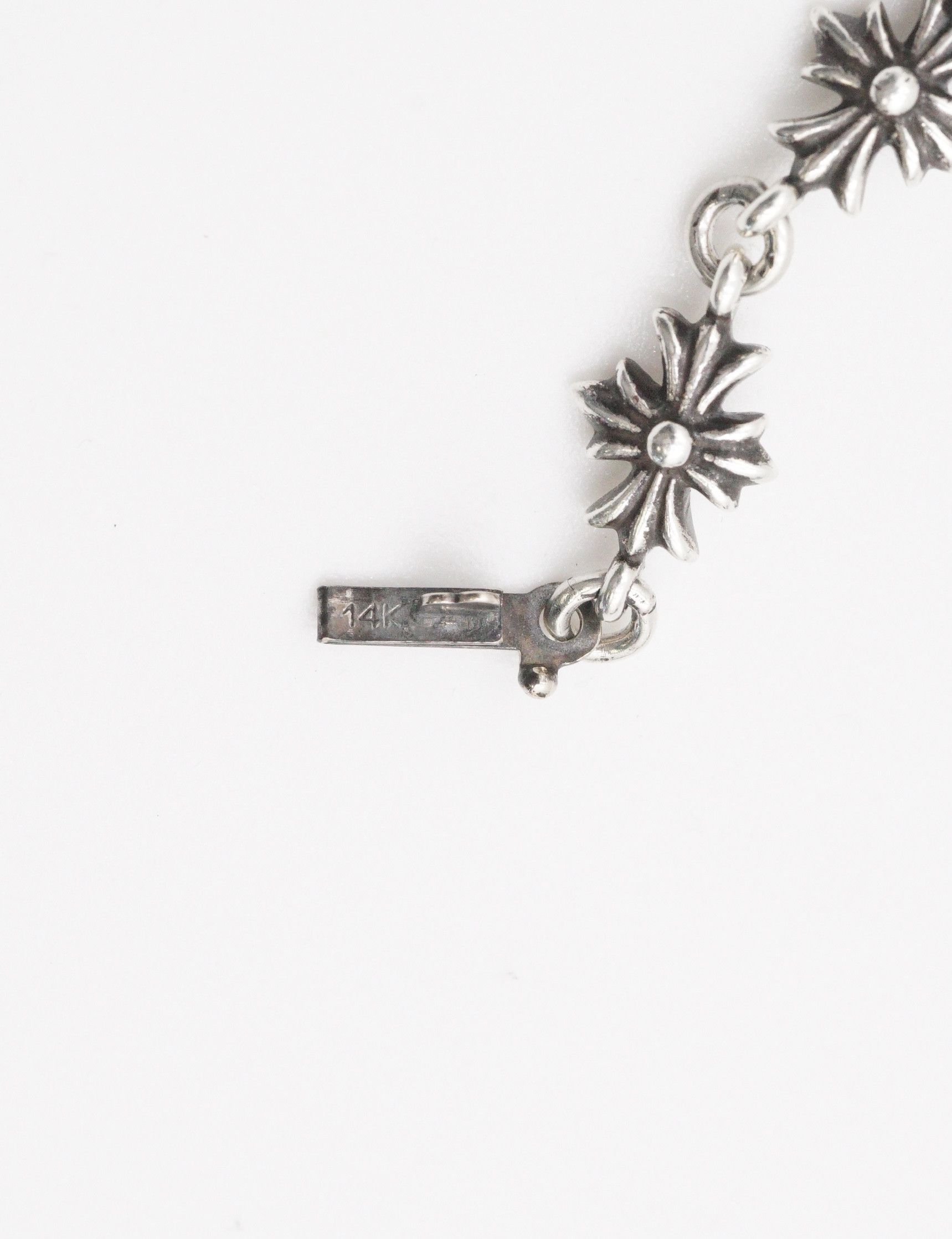 Chrome Hearts Chrome Hearts 925 Silver Tiny E Bracelet - 12L Size ONE SIZE - 10 Thumbnail