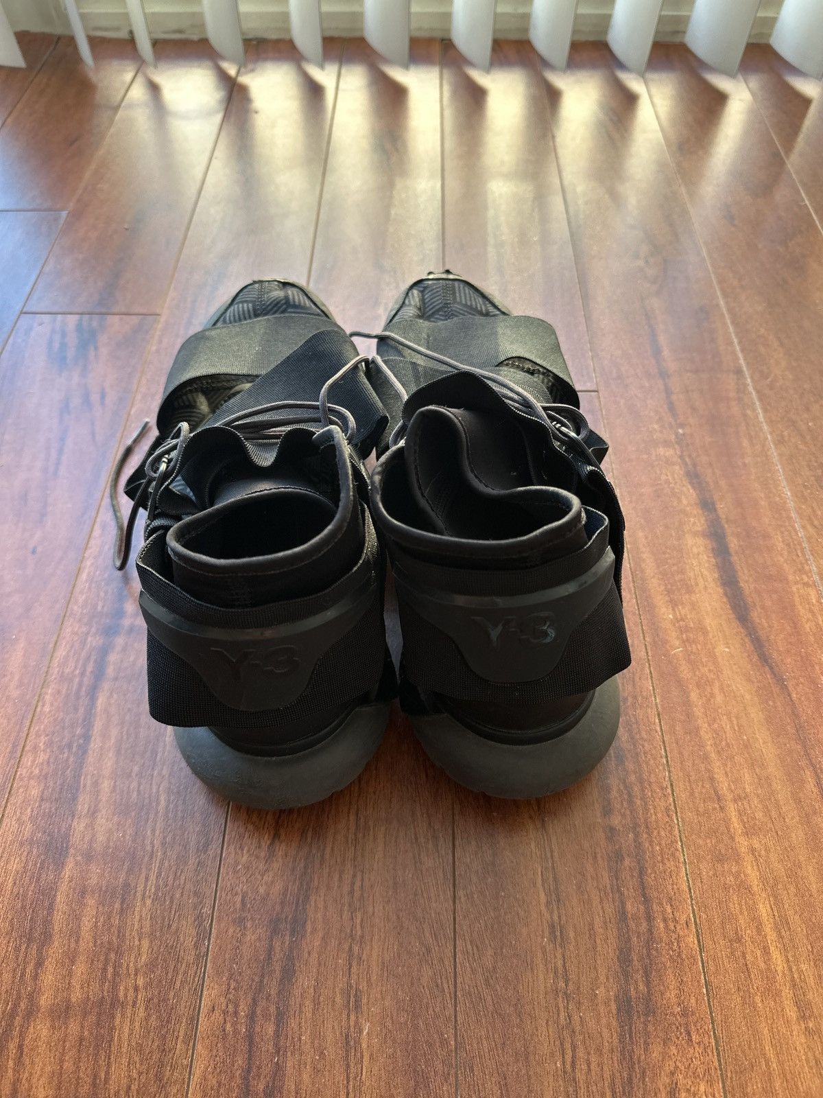 Yohji Yamamoto Y3 Qasa High Triple Black Art Sneakers Size US 11 / EU 44 - 5 Thumbnail