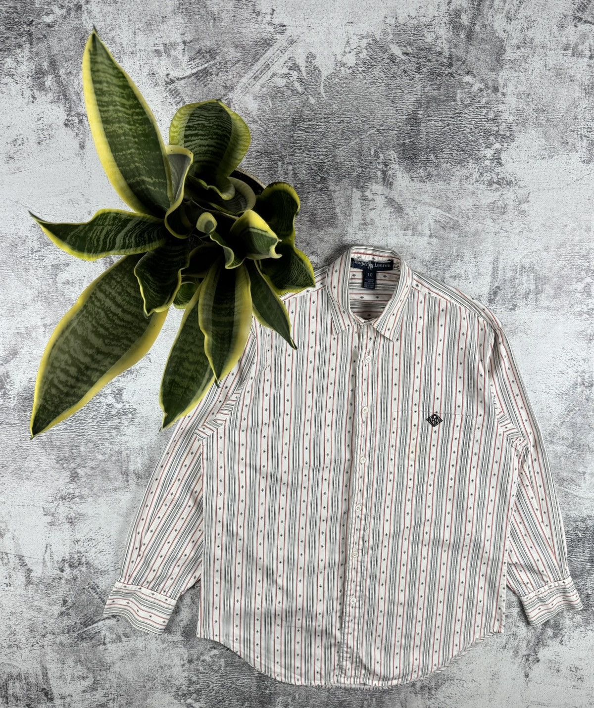 Polo Ralph Lauren Polo Ralph Lauren Made in Italy Striped Longsleeve Shirt Size US M / EU 48-50 / 2 - 1 Thumbnail