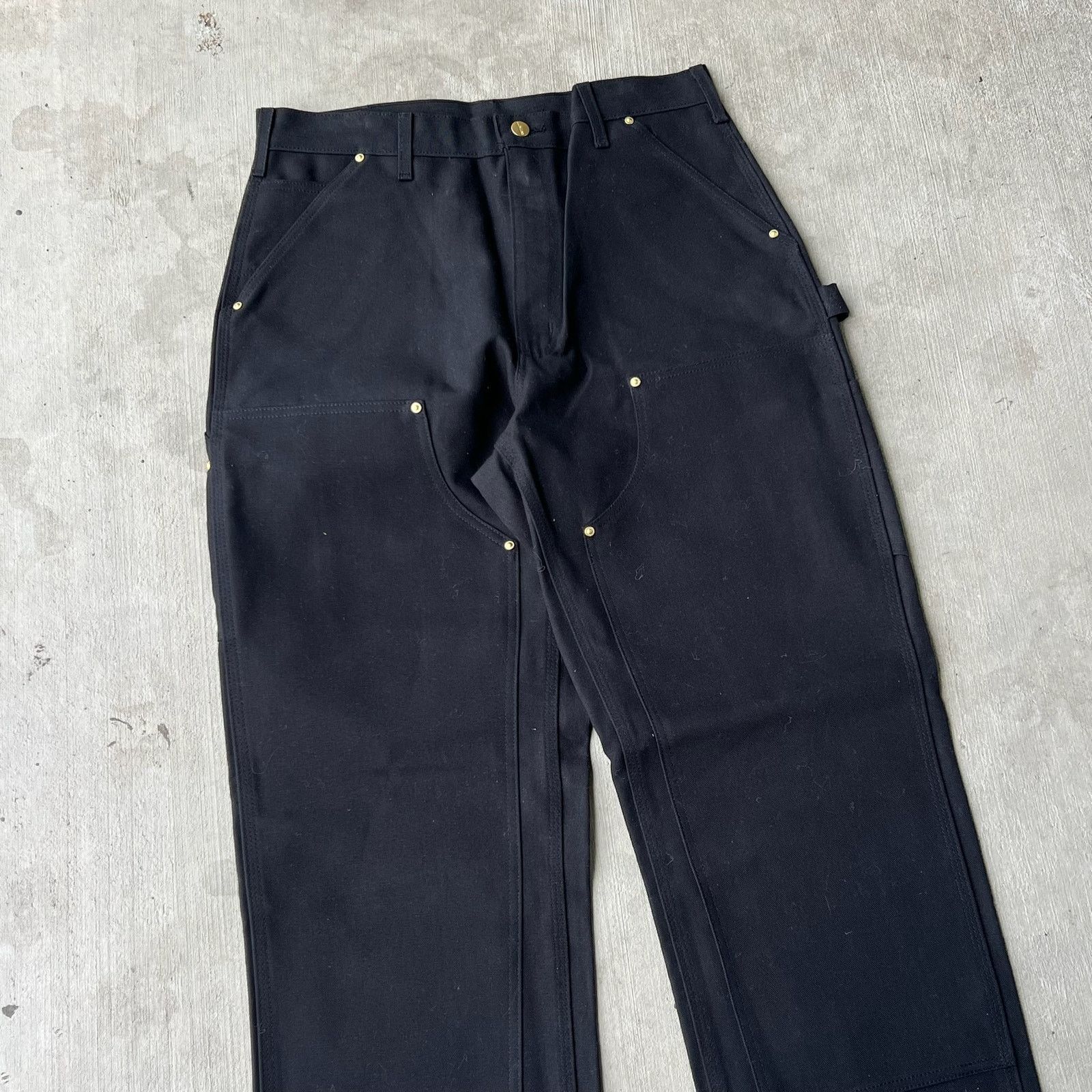 Carhartt × Vintage Carhartt black double knee work wear carpenter pants Size US 34 / EU 50 - 2 Thumbnail