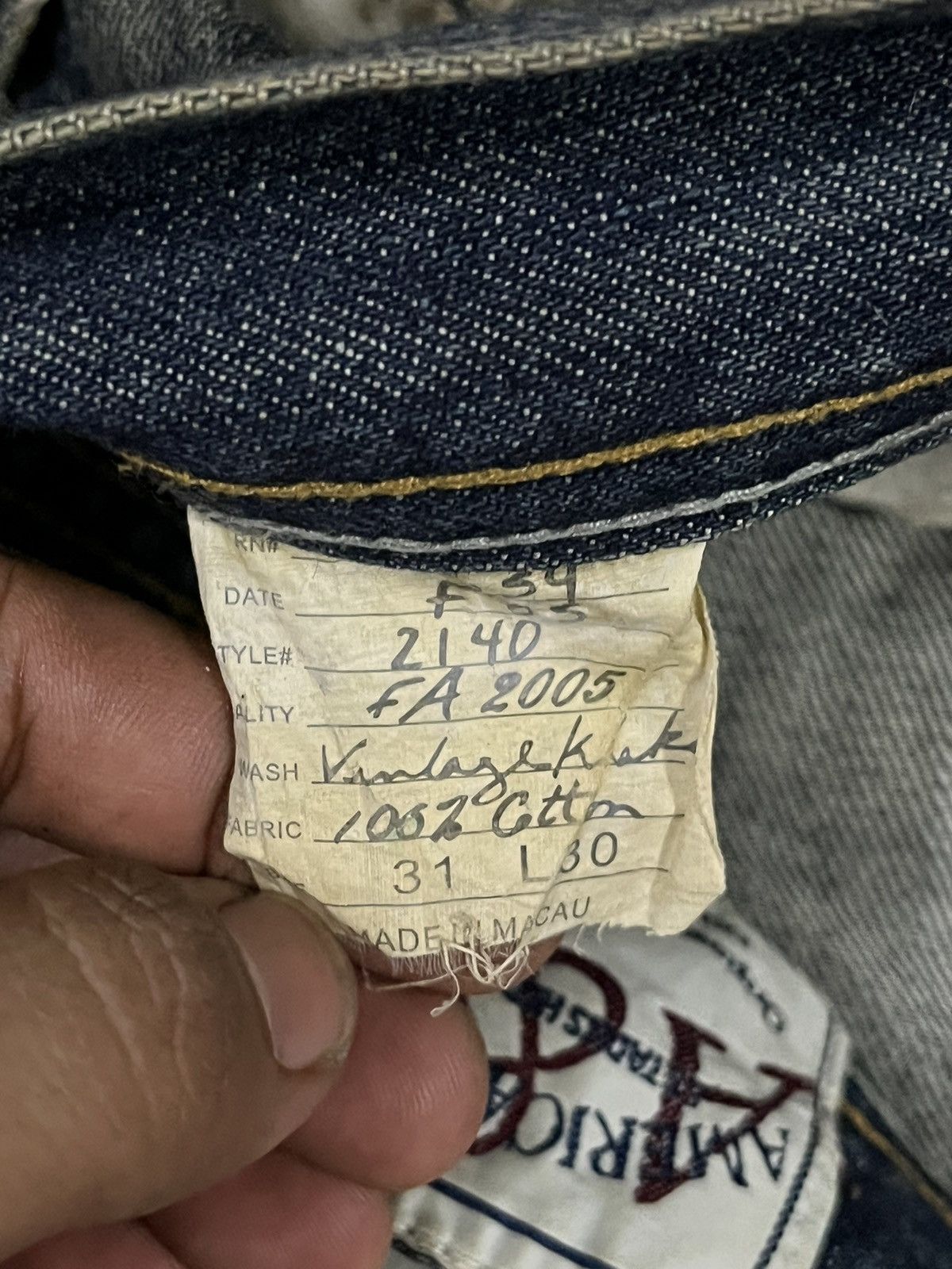 If Six Was Nine Vintage America First Baggy Denim Size US 33 - 11 Thumbnail