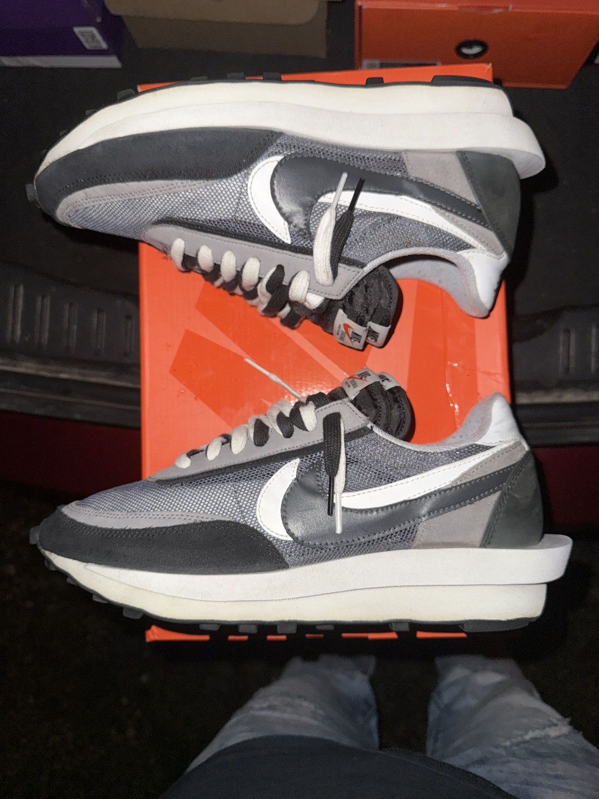 Nike × Sacai Nike Sacai LDWaffle Black Size US 10 / EU 43 - 4 Thumbnail