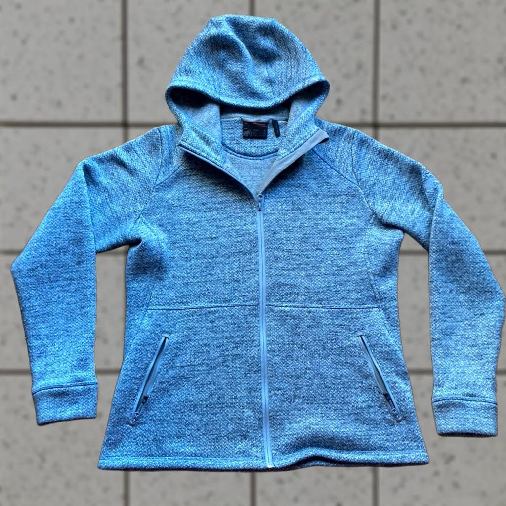 Mammut Mammut Jacket Womens XL Light Blue Fleece Hooded Full Zip Kachemak Size XL / US 12-14 / IT 48-50 - 1 Thumbnail