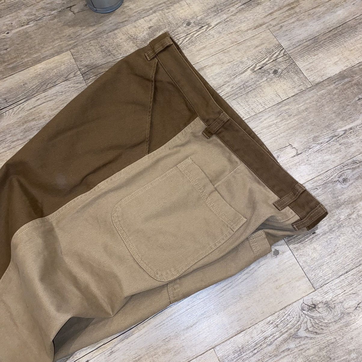 Japanese Brand × Wood Wood Extremely Big Boy Denim Wood Wood Brown Size US 33 - 9 Thumbnail