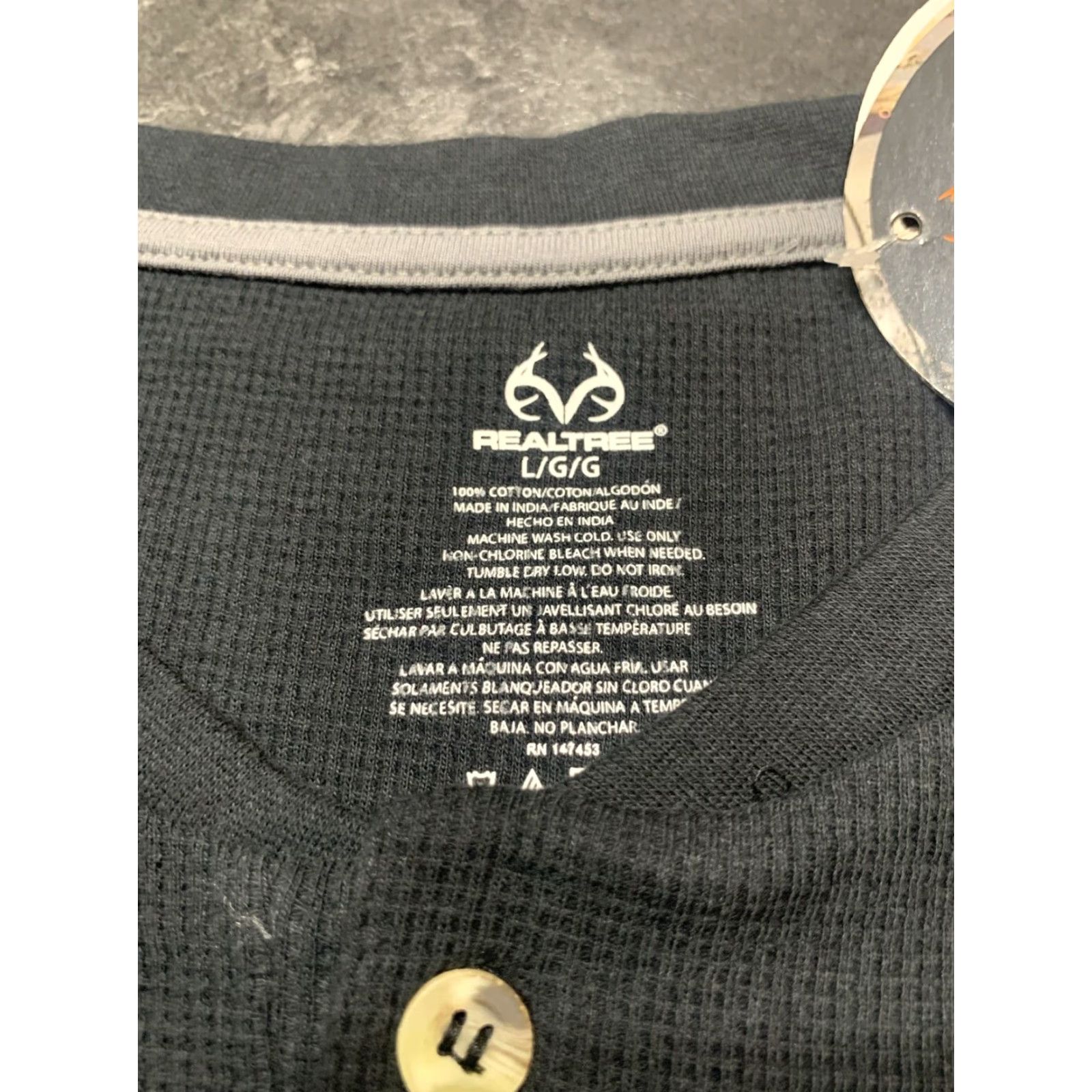 Realtree Realtree Shirt Henley Men's Large Blue Thermal Knit Outdoor Logo - Realtree Thermal Henley Shirt Men L Blue Thermal Outdoor Logo Mens Size US L / EU 52-54 / 3 - 4 Thumbnail