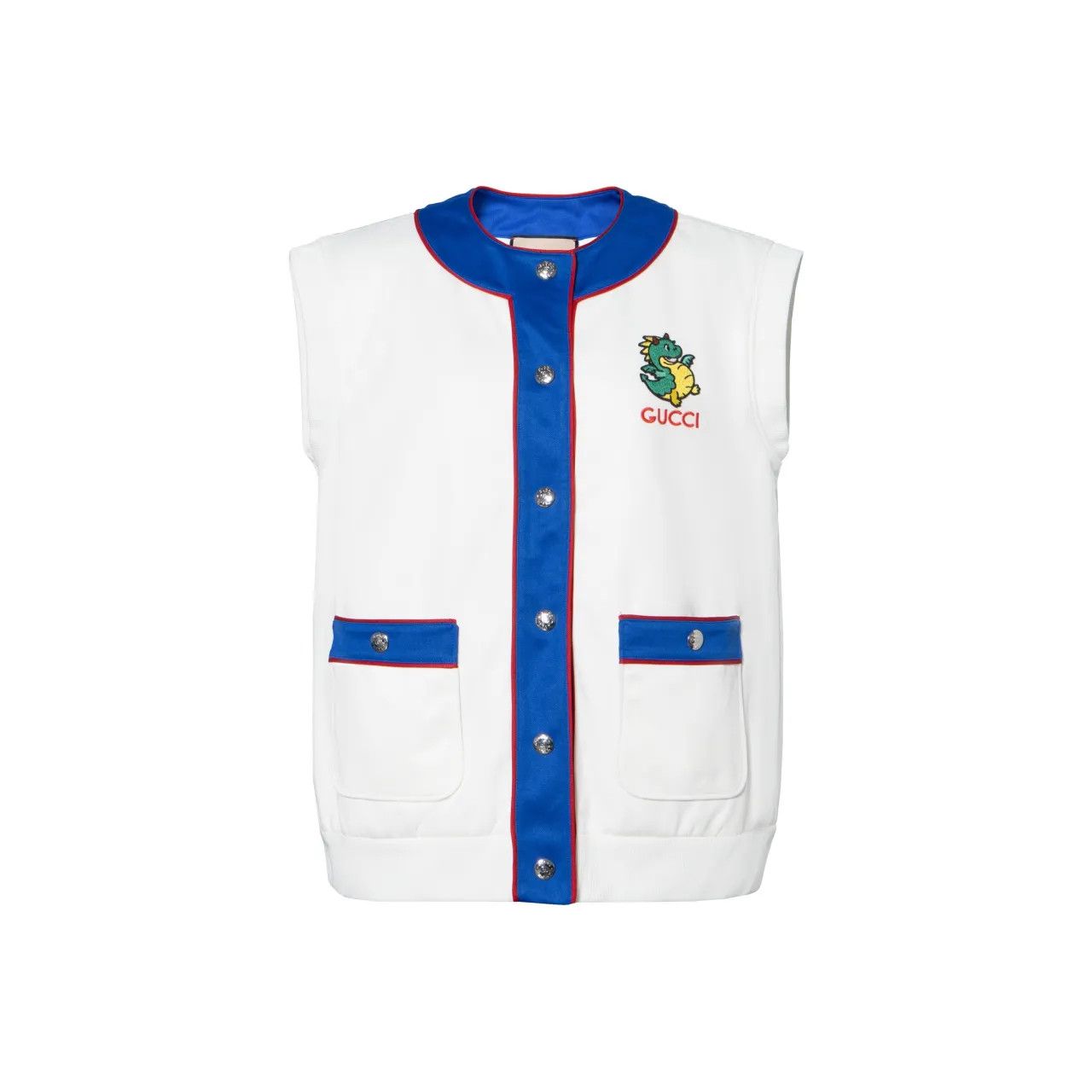 Gucci o1la5ras0526 Lunar New Year Technical Jersey Gilet Size XXS / US 00 / IT 34 - 1 Thumbnail
