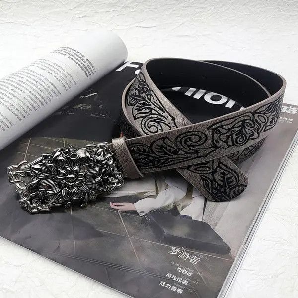 Other Floral Design Leather Belts with Unique Buckles Size ONE SIZE - 6 Thumbnail