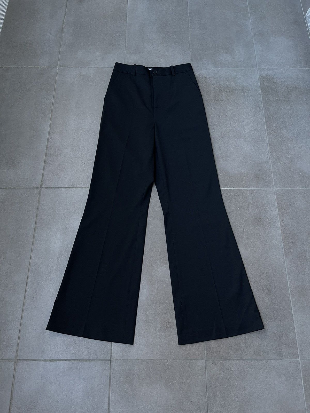 Han Kjobenhavn !DS! AW22 Han Kjobenhavn Wool Flared Black Trousers Size US 30 / EU 46 - 6 Thumbnail
