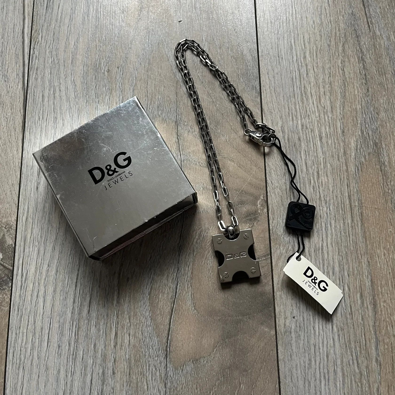 Dolce & Gabbana Dolce & Gabbana X Dog Tag Necklace Size ONE SIZE - 2 Thumbnail