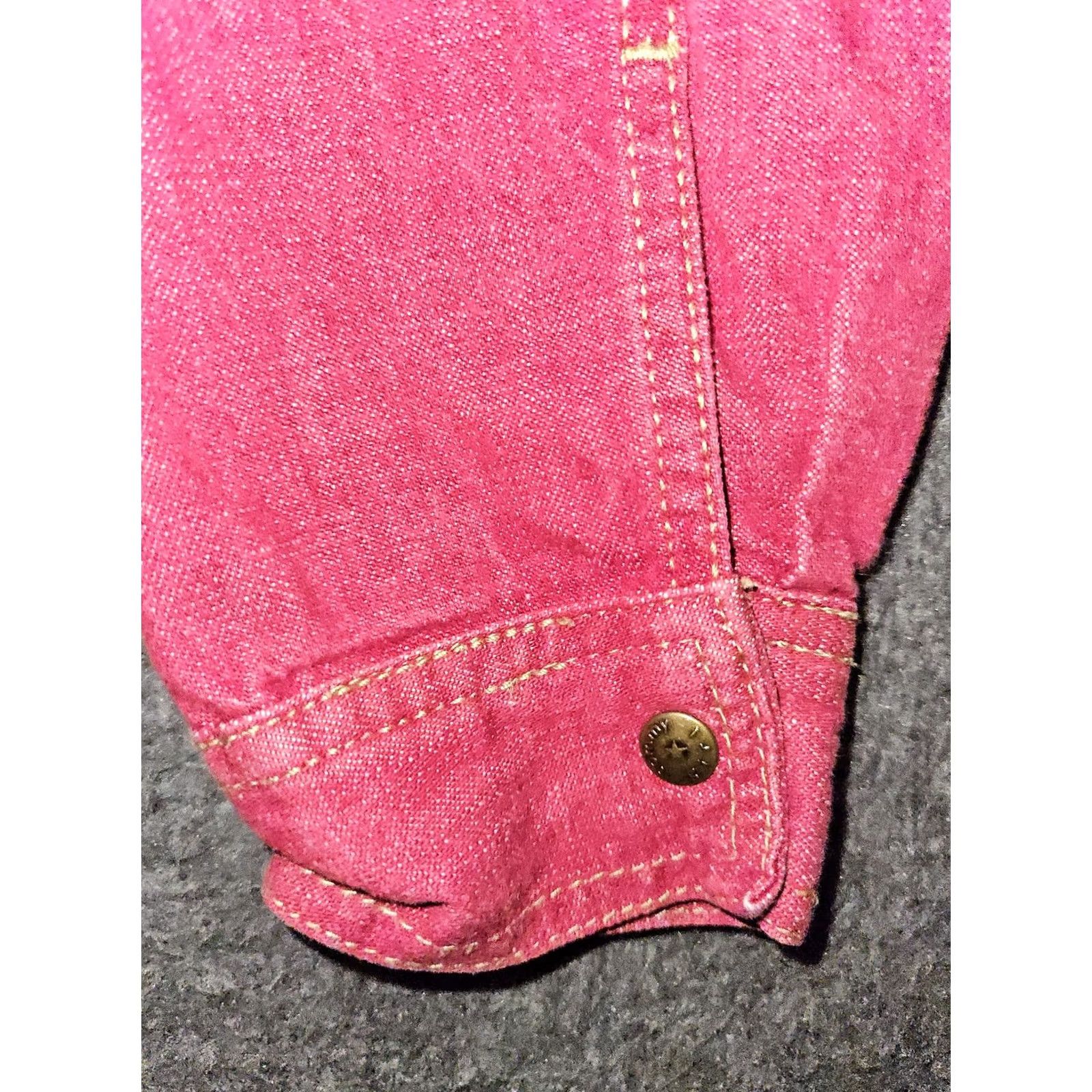 Tommy Hilfiger Tommy Hilfiger Jacket Juniors M Red Denim Cropped Casual Button Up Womens Small/Medium? Size M / US 6-8 / IT 42-44 - 4 Thumbnail