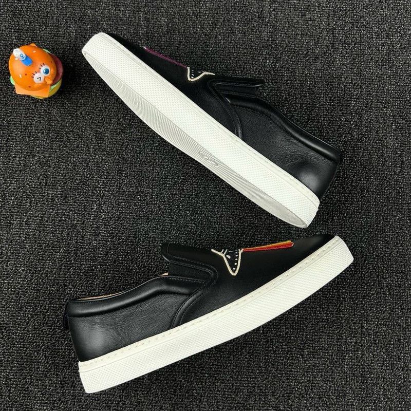 Gucci Gucci Rainbow Icon Leather Slip-On Sneakers - Size US 7.5 / EU 40-41 - 6 Thumbnail