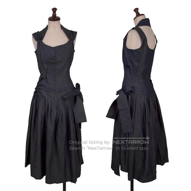 Junya Watanabe JUNYA WATANABE Denim halter dress Size XS / US 0-2 / IT 36-38 - 1 Thumbnail