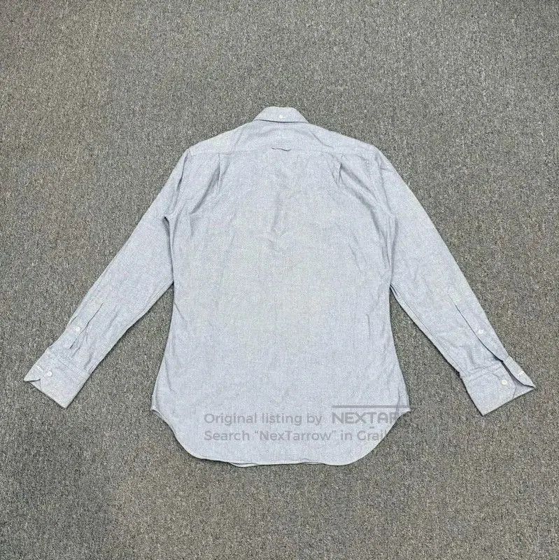 Thom Browne Thom Browne Blue Polyester Long Sleeve Shirt . Size US M / EU 48-50 / 2 - 2 Thumbnail