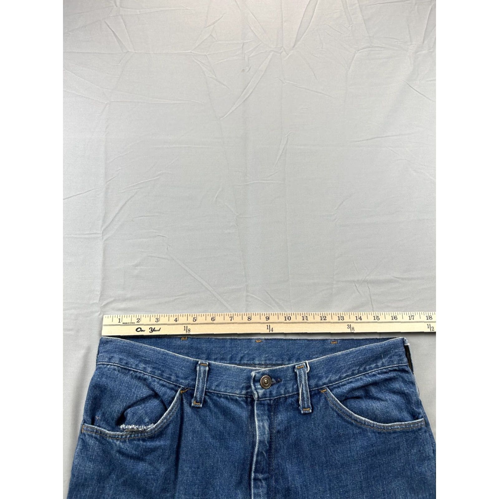 Denime VINTAGE Ranchcraft Jeans Mens 32X33 Blue Denim Bootcut Western 70s 60s MW Size US 32 / EU 48 - 7 Thumbnail