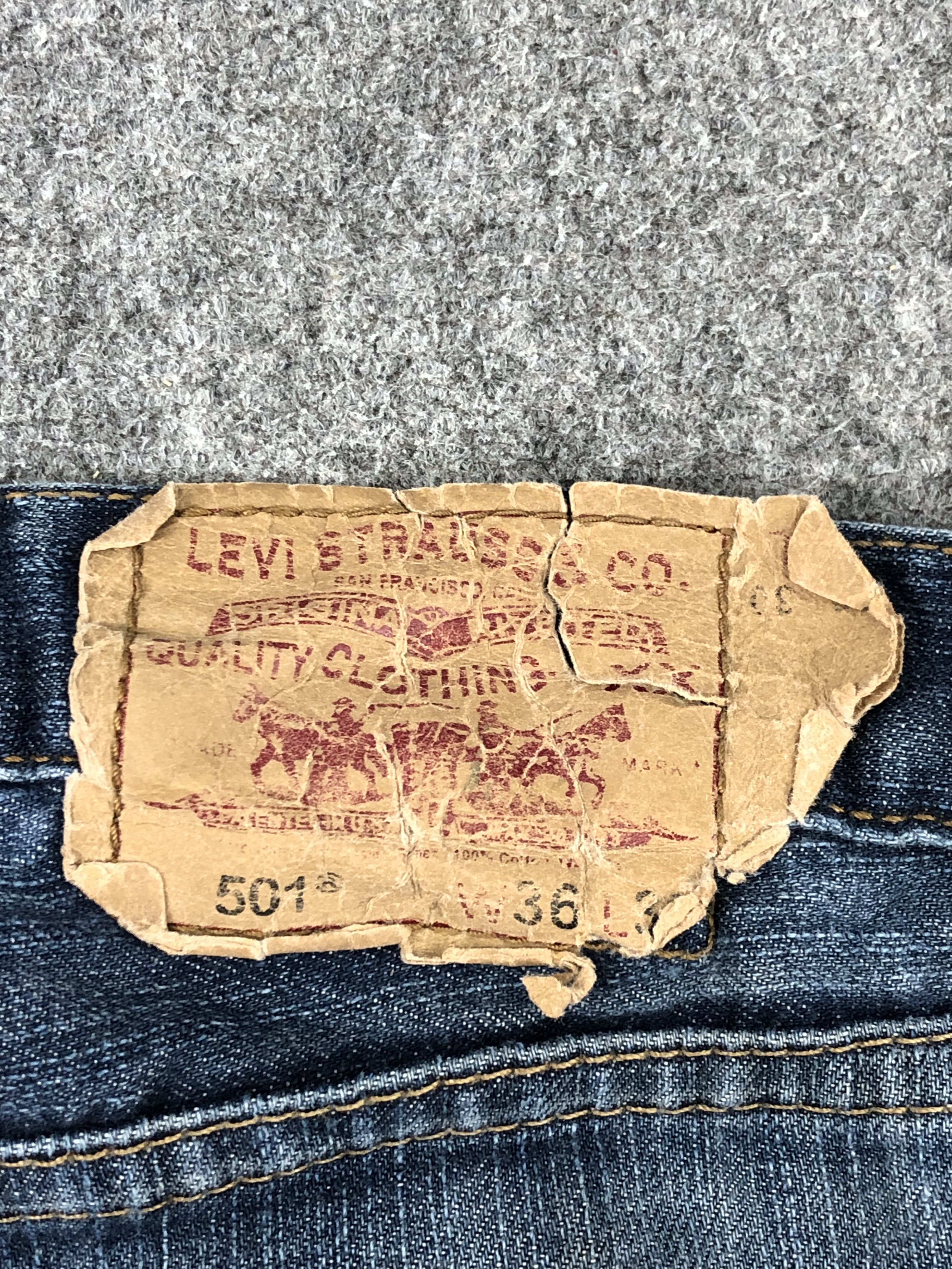 Levi's Vintage Levis 501 Button Fly Jeans DPP0259 Size US 36 / EU 52 - 5 Thumbnail