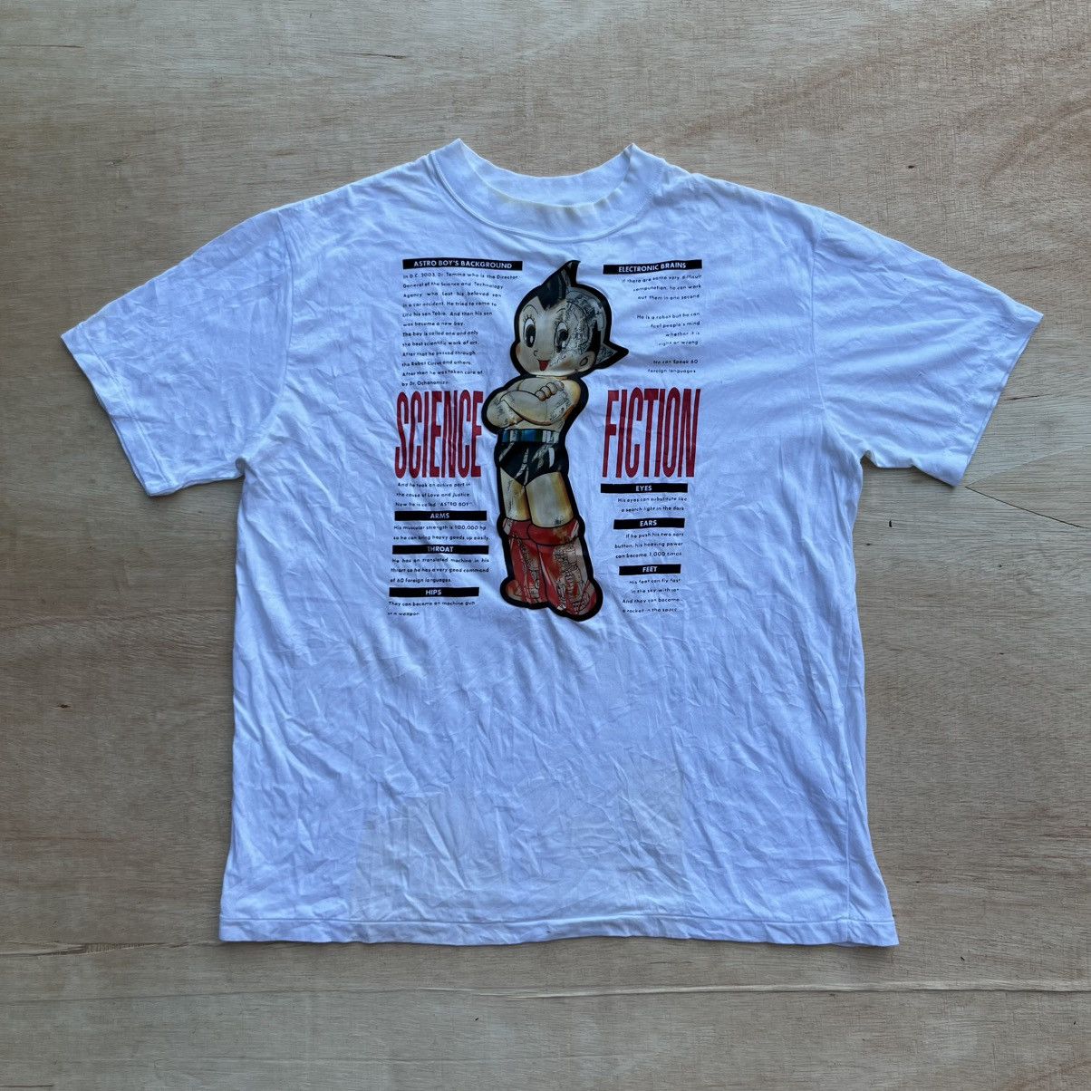 Anime MIGHTY ATOM ASTRO BOY SINGLE STITCH VINTAGE 90s ANIME Size US M / EU 48-50 / 2 - 1 Thumbnail
